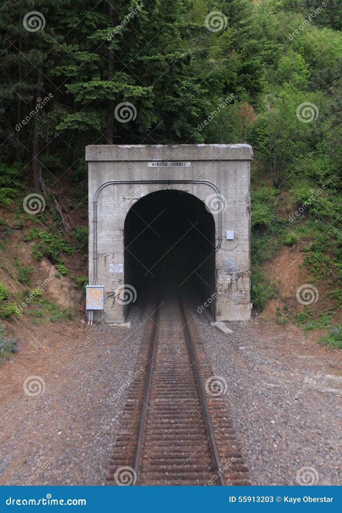 amtrak through the winton tunnel in montana