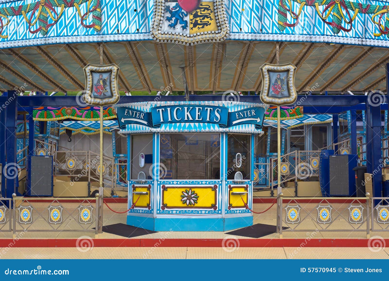 Amusement Ticket Window stock image. Image of decoration 57570945