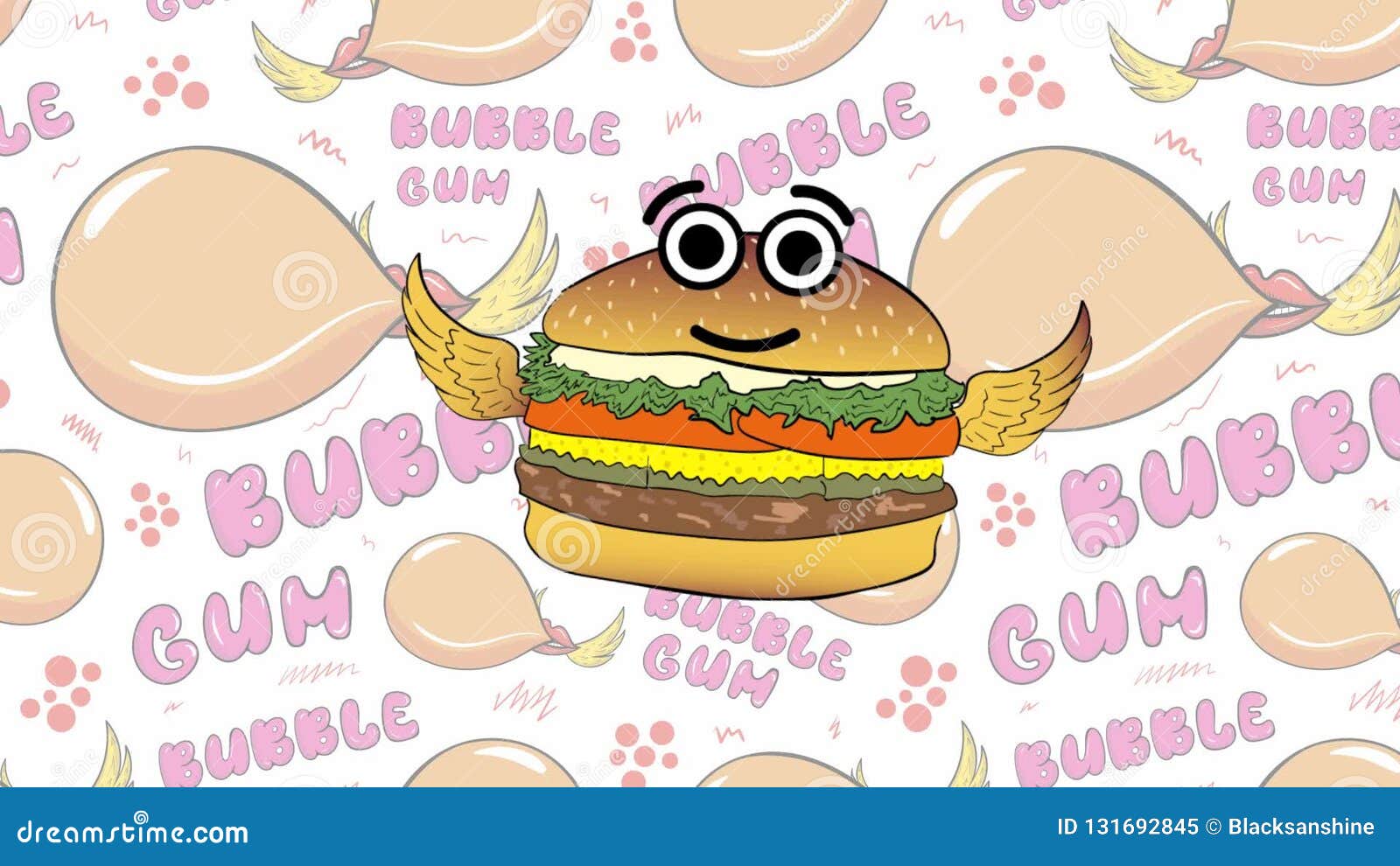 The Flying Cheeseburger and Bubble Gum Stock Video Video of