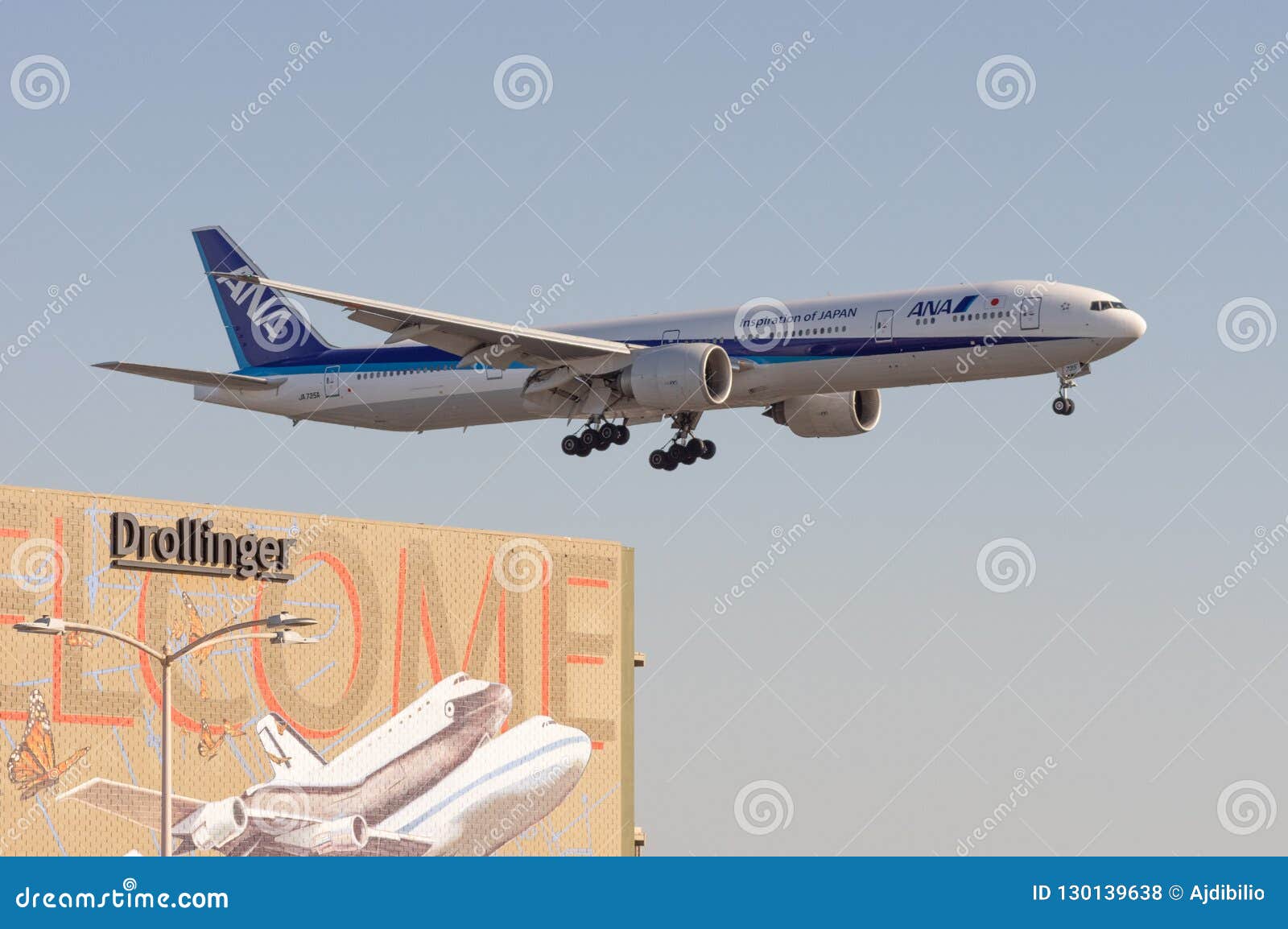 Ana All Nippon Airwaysarriving At Lax Editorial Stock Photo Image Of Shortly California