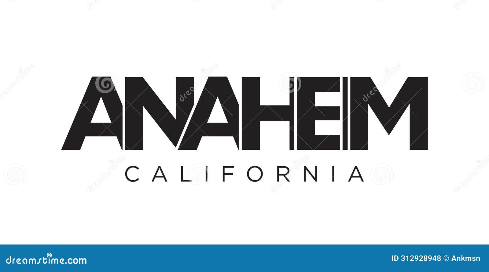 anaheim, california, usa typography slogan . america logo with graphic city lettering for print and web