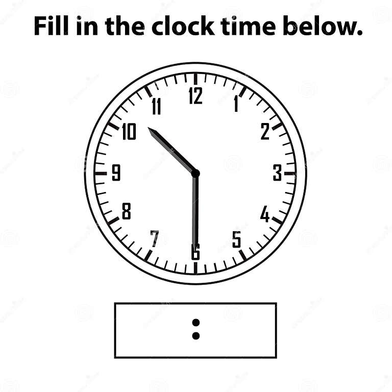 Analog Clock. What is the Time, Write the Learning Clock, and Math ...