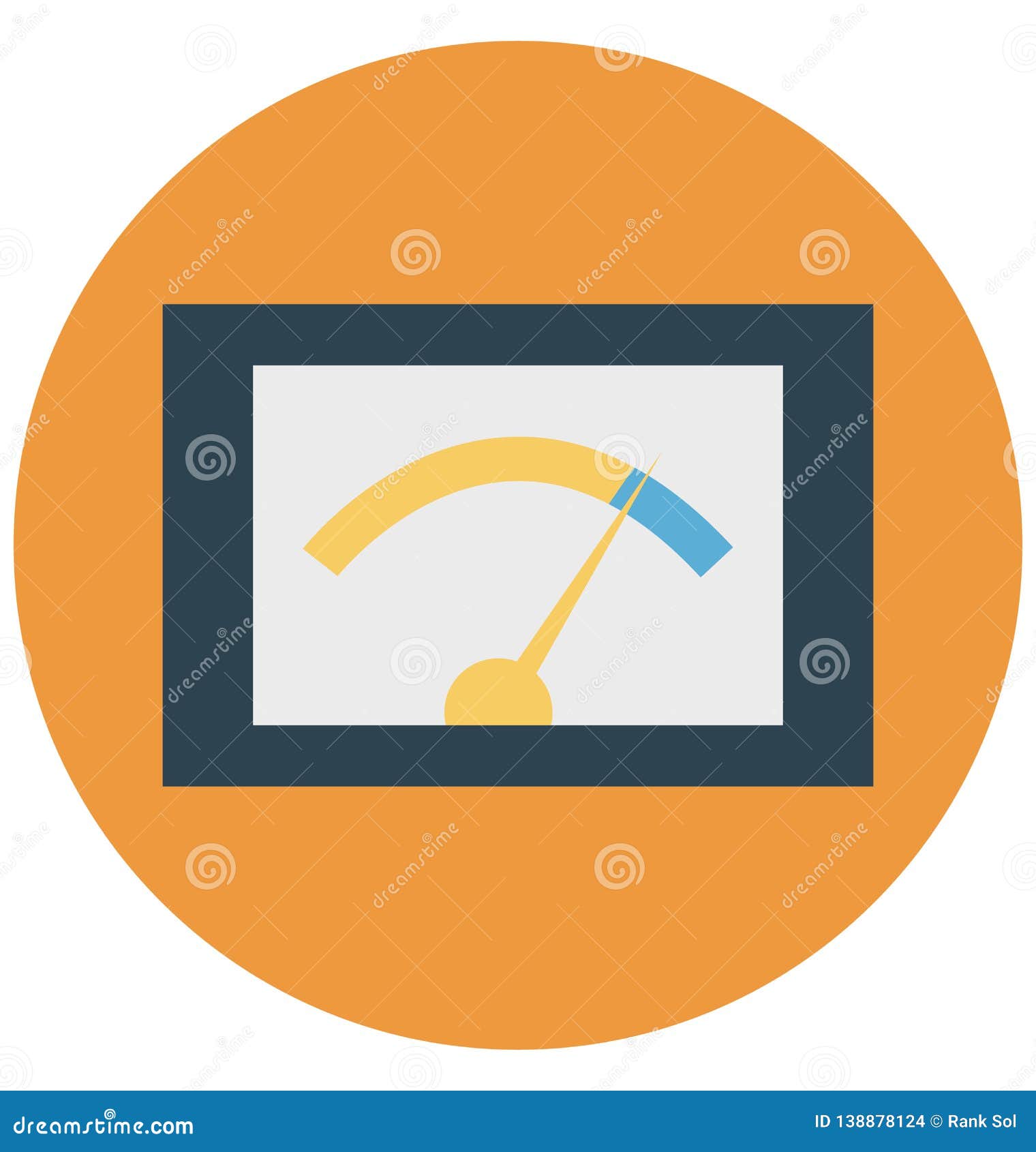 Analog Device Isolated Color Vector Icon that Can Be Easily Modified or Edit Stock Vector