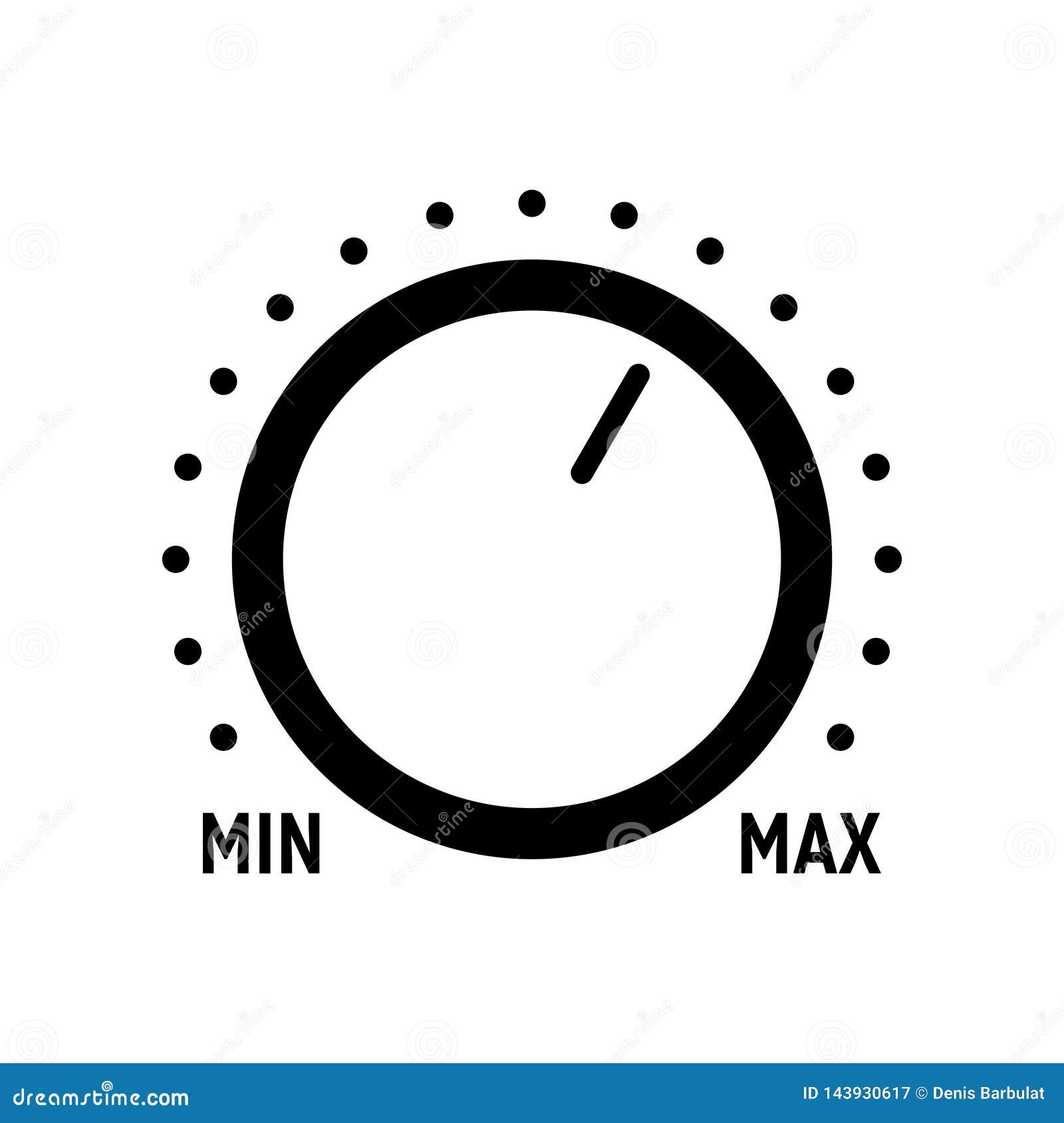 Analog regulator icon stock vector. Illustration of panel 143930617