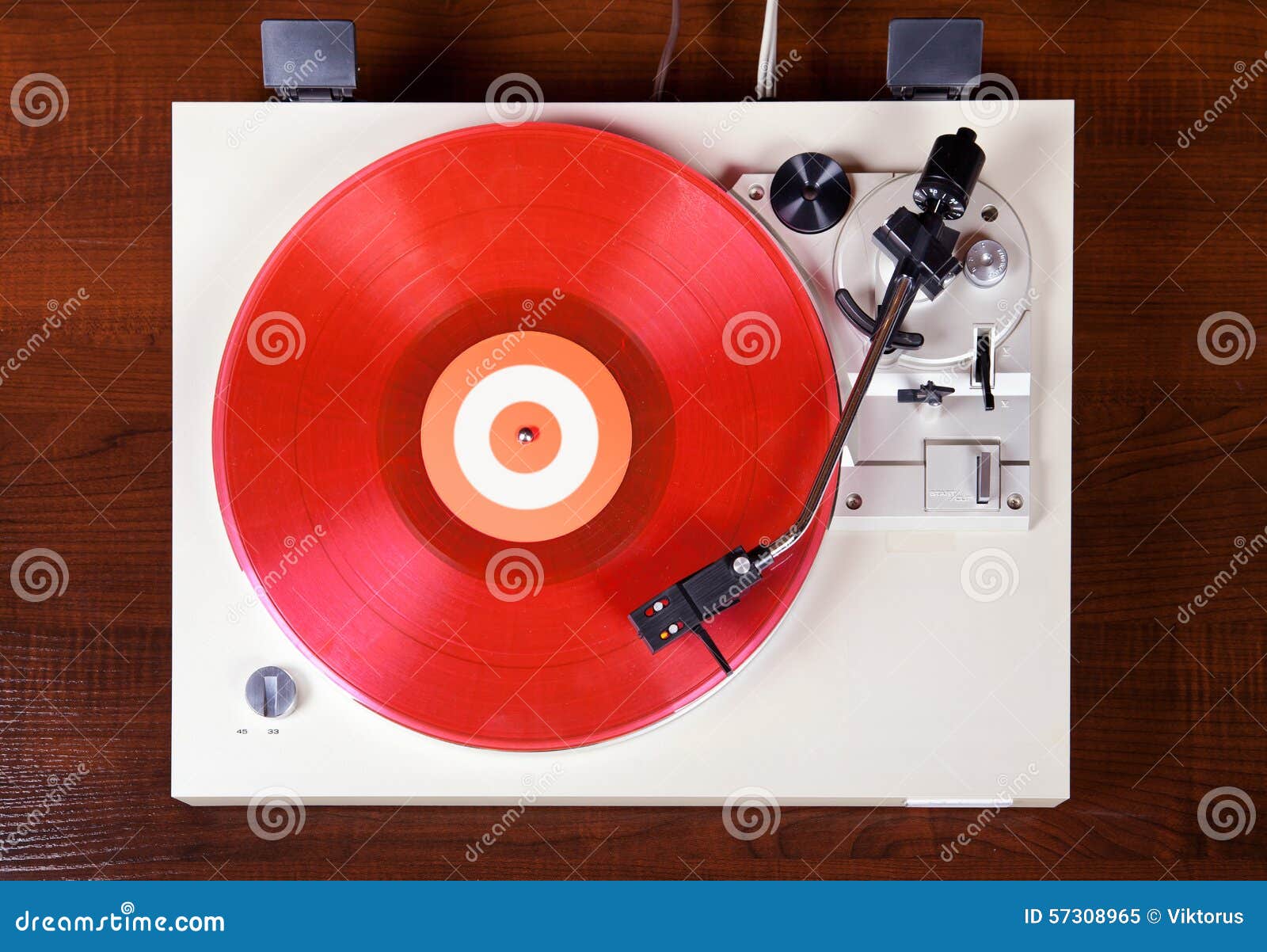 analog stereo turntable vinyl record player