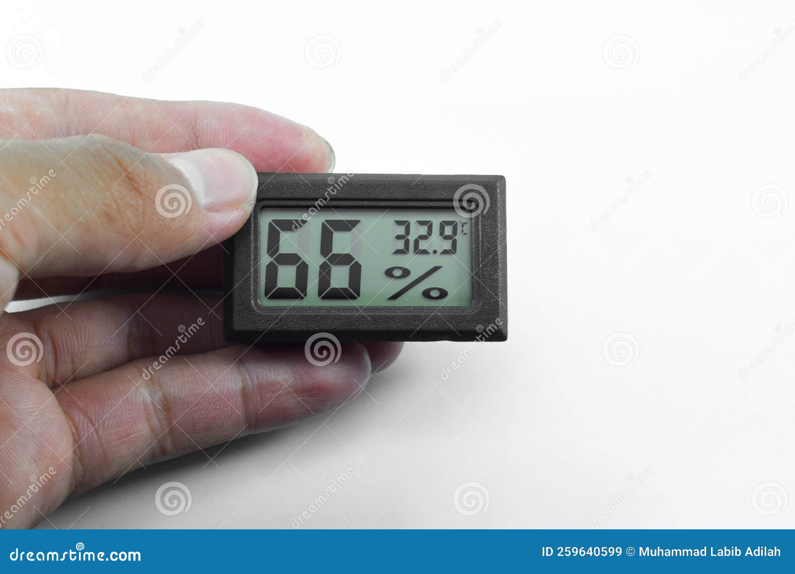 Thermometer with hygrometer, analogue