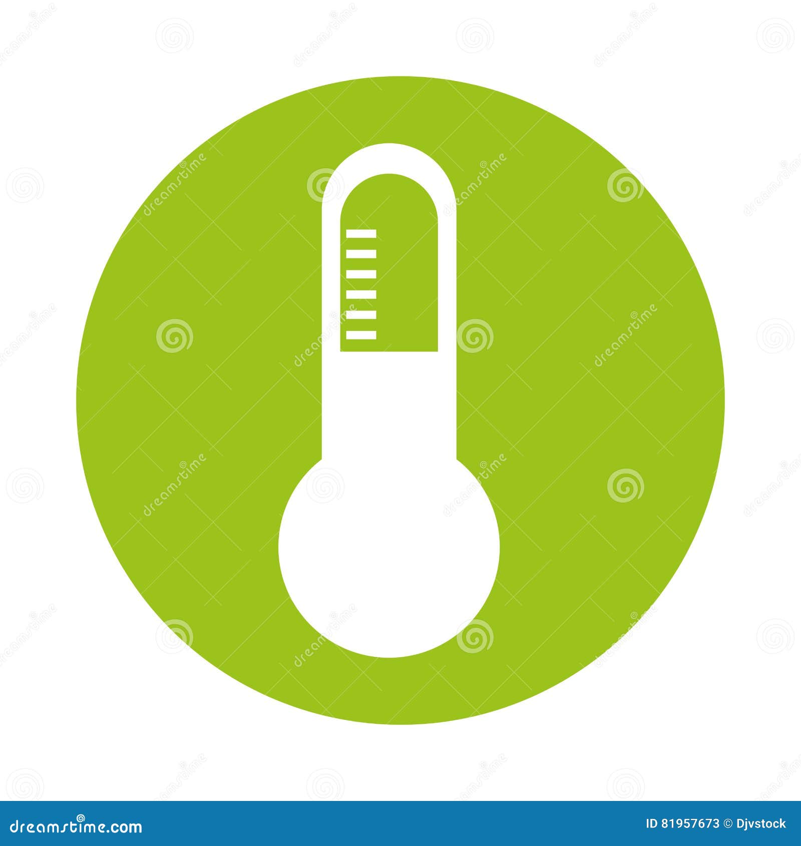Analog Thermometer Icon Image Stock Vector Illustration of scale