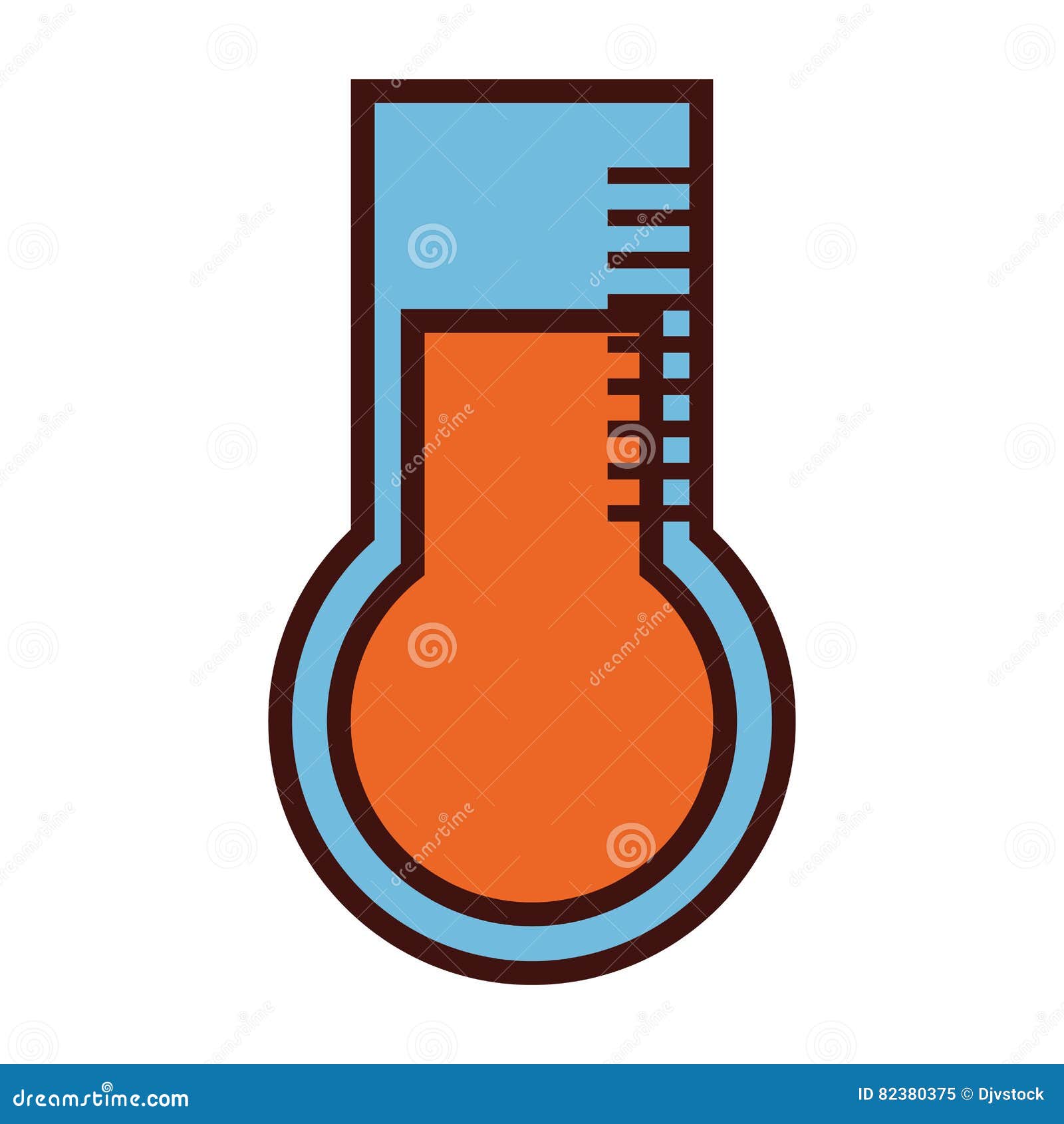 Analog Thermometer Icon Image Stock Vector Illustration of celsius