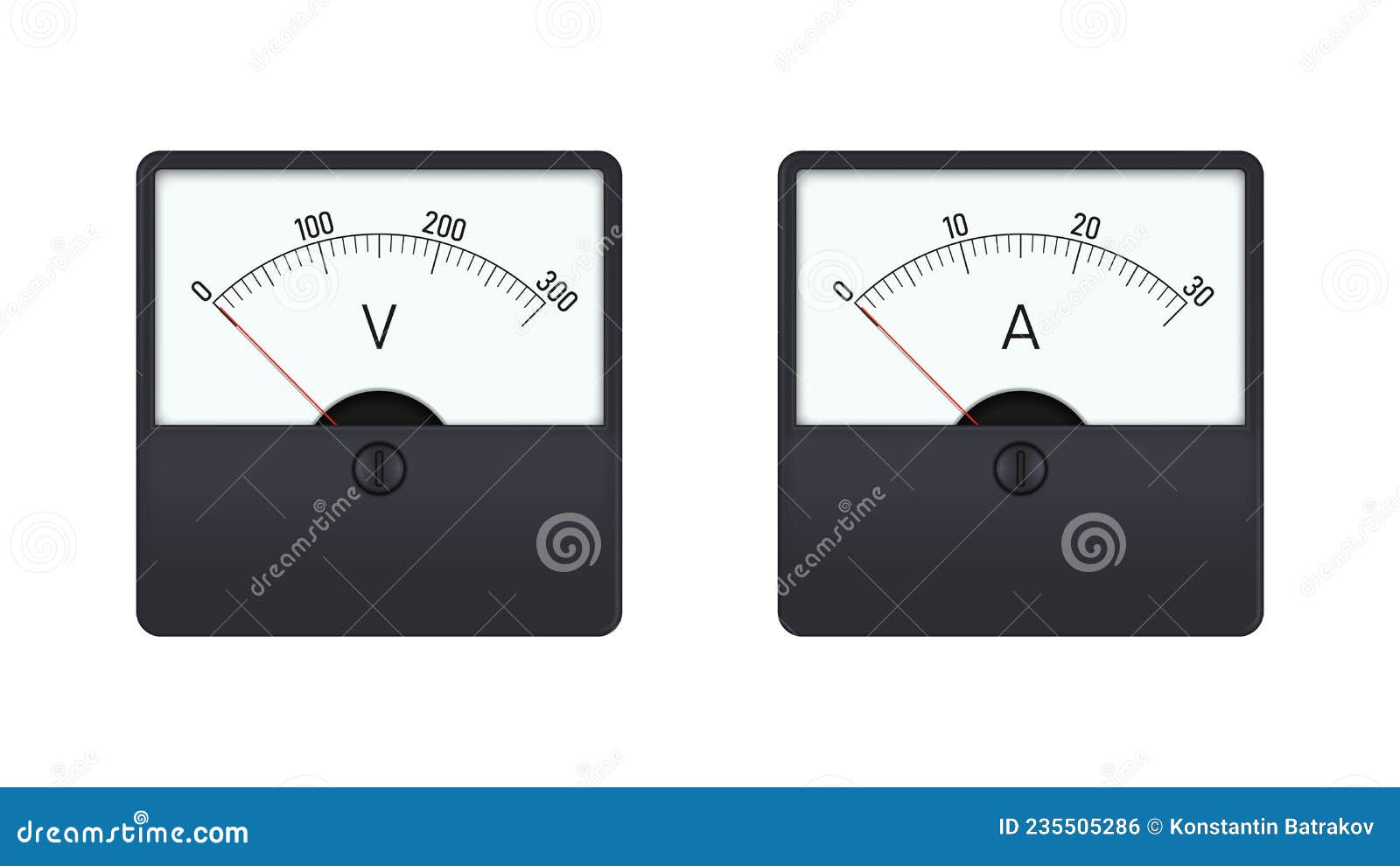 Analog voltmeter