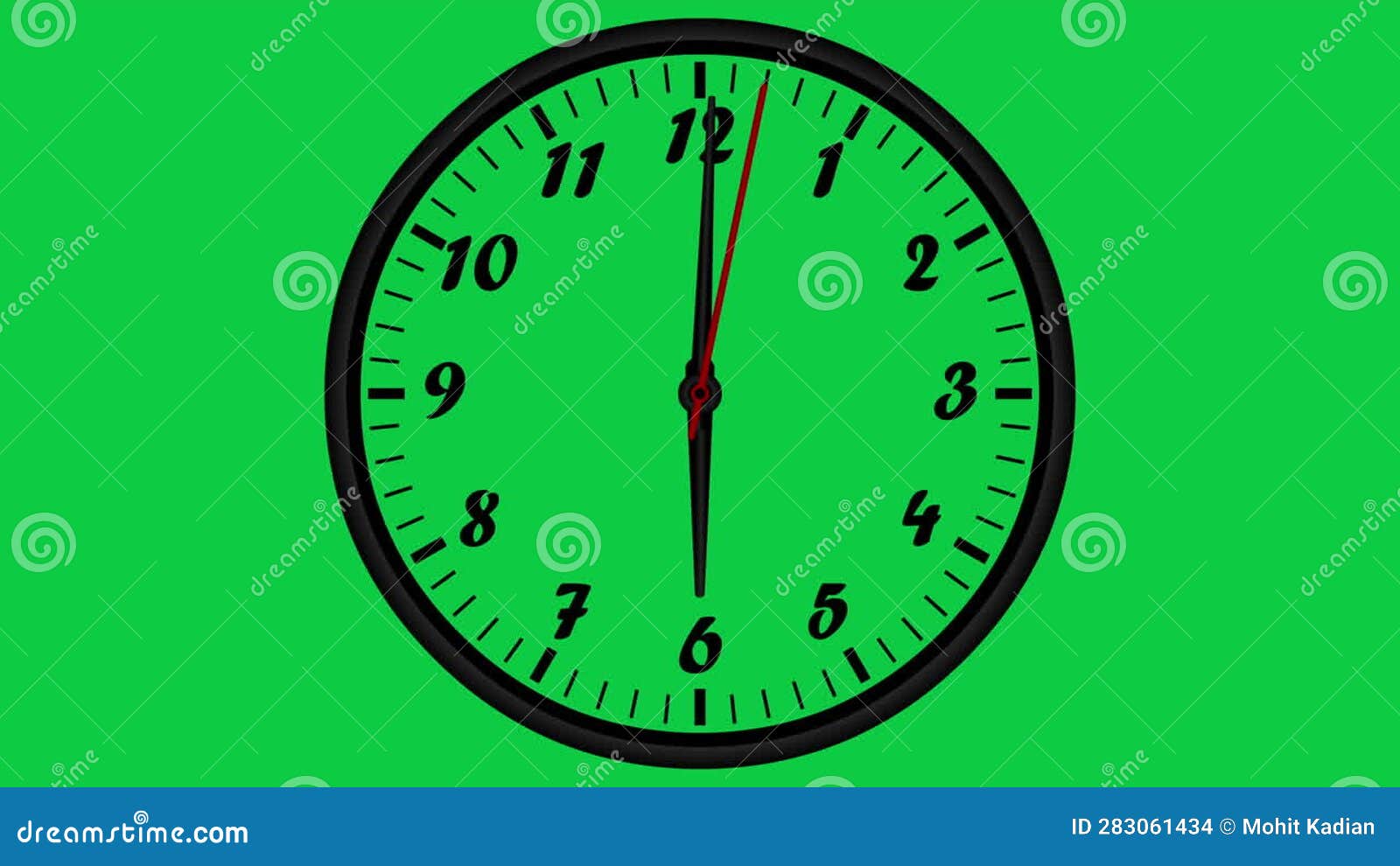 Black Wall Clock Animation 12 Hours Time Lapse Loop On Green Screen black-wall-clock-animation-12-hours-time-lapse-loop-on-green-screen