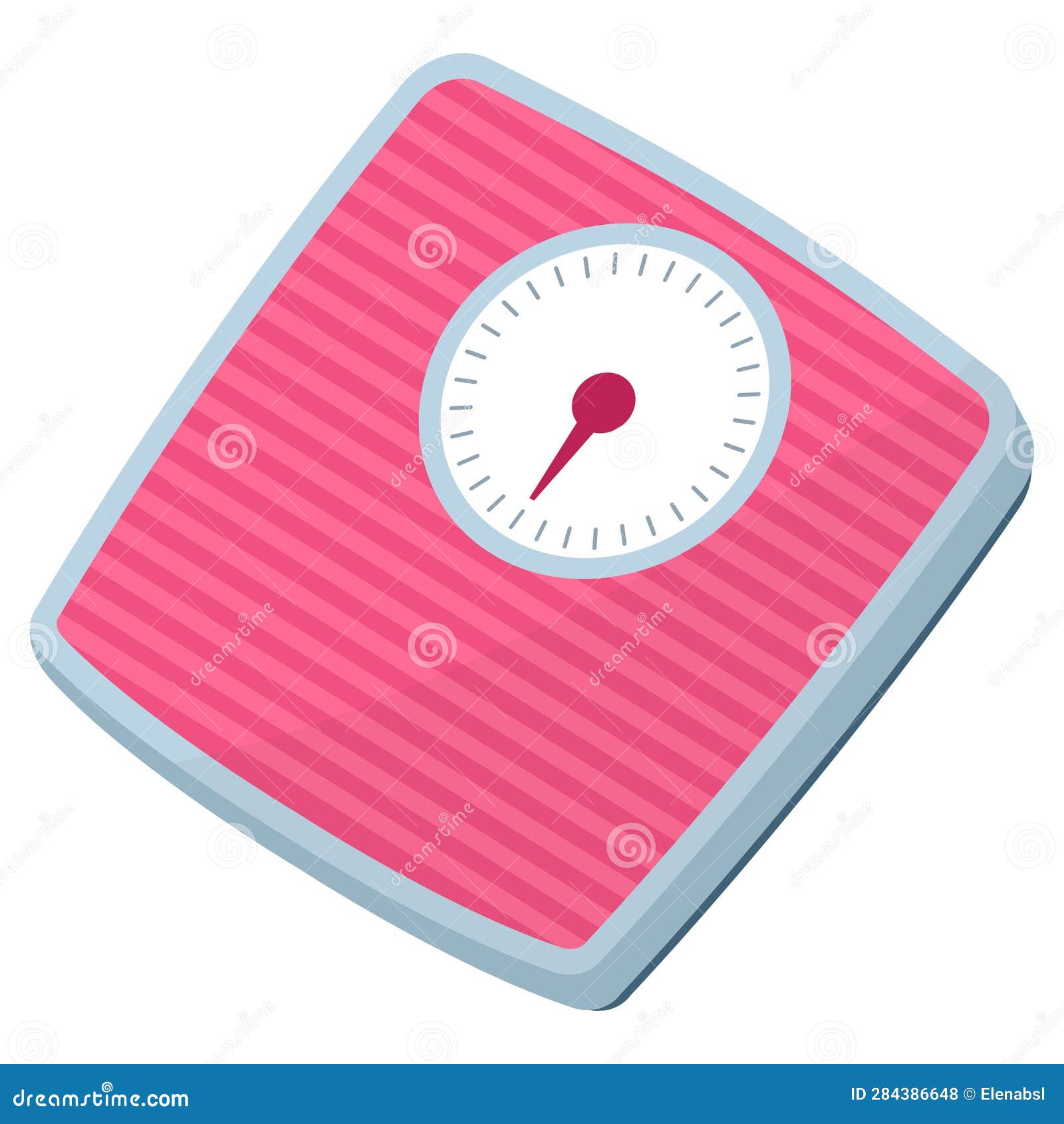 Measuring Scale Analog Weight Scale Isolated Stock Vector (Royalty