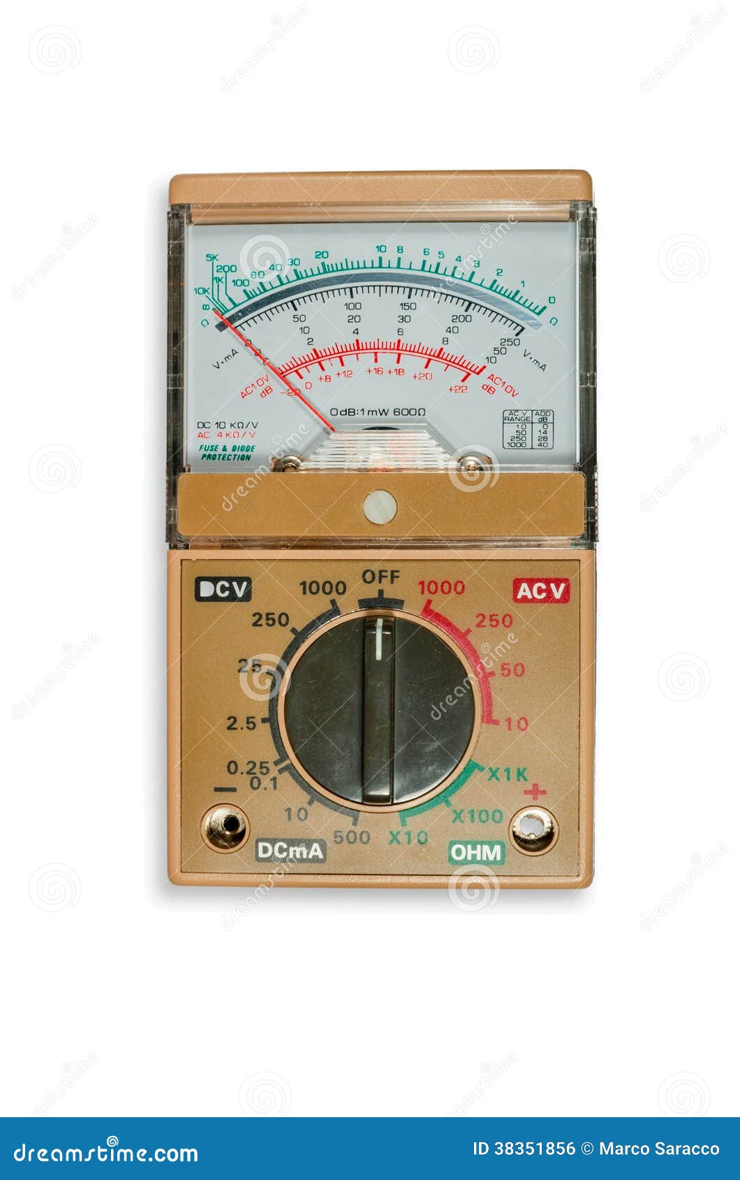 Analogic Volt-Ohm Meter Multimeter Stock Photo - Image of