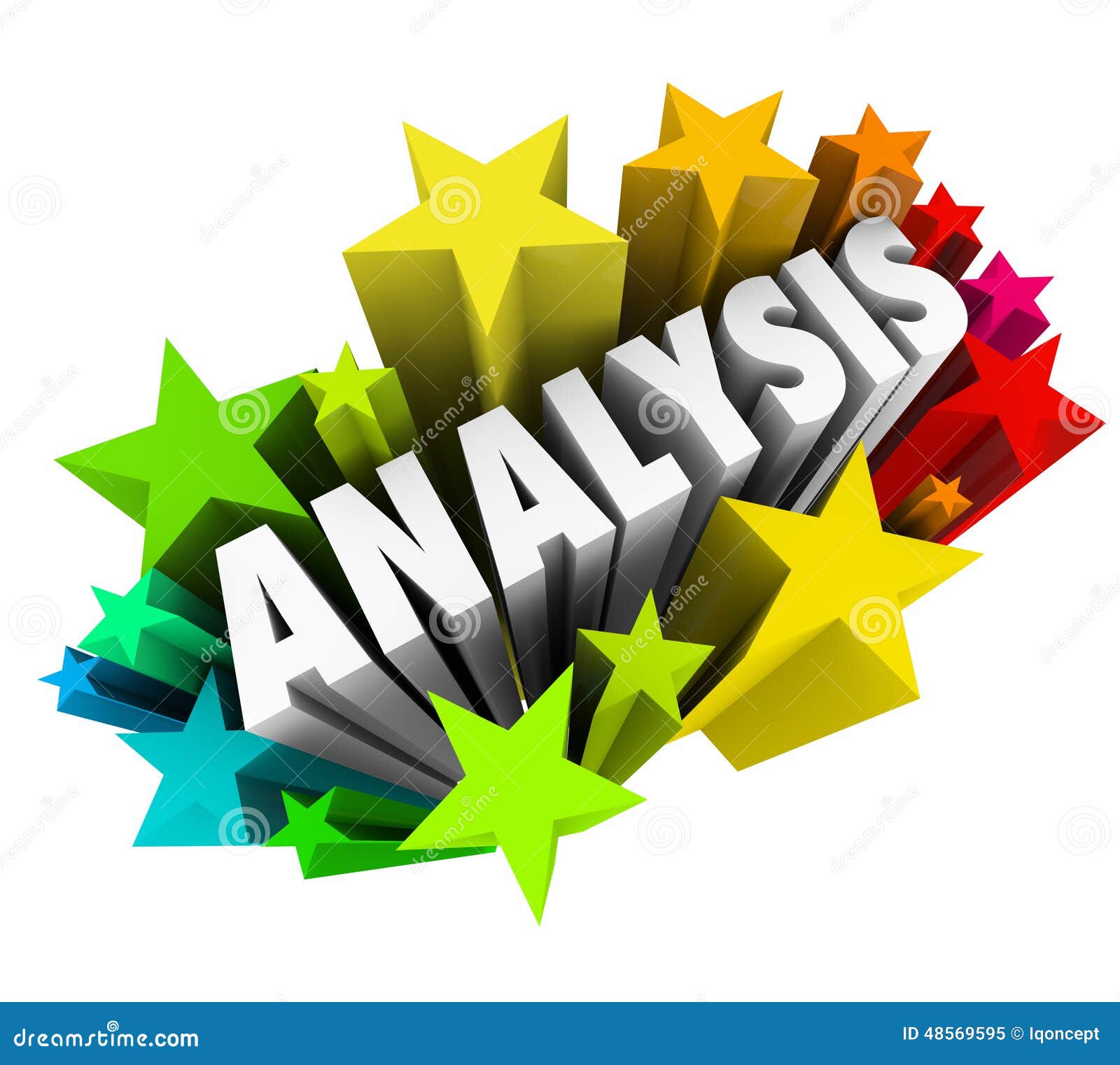 Analysis Word 3d Stars Analyze Meaning Data Information ...