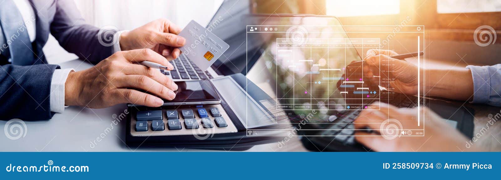 Analyst Working with Computer in Business Analytics and Data Management