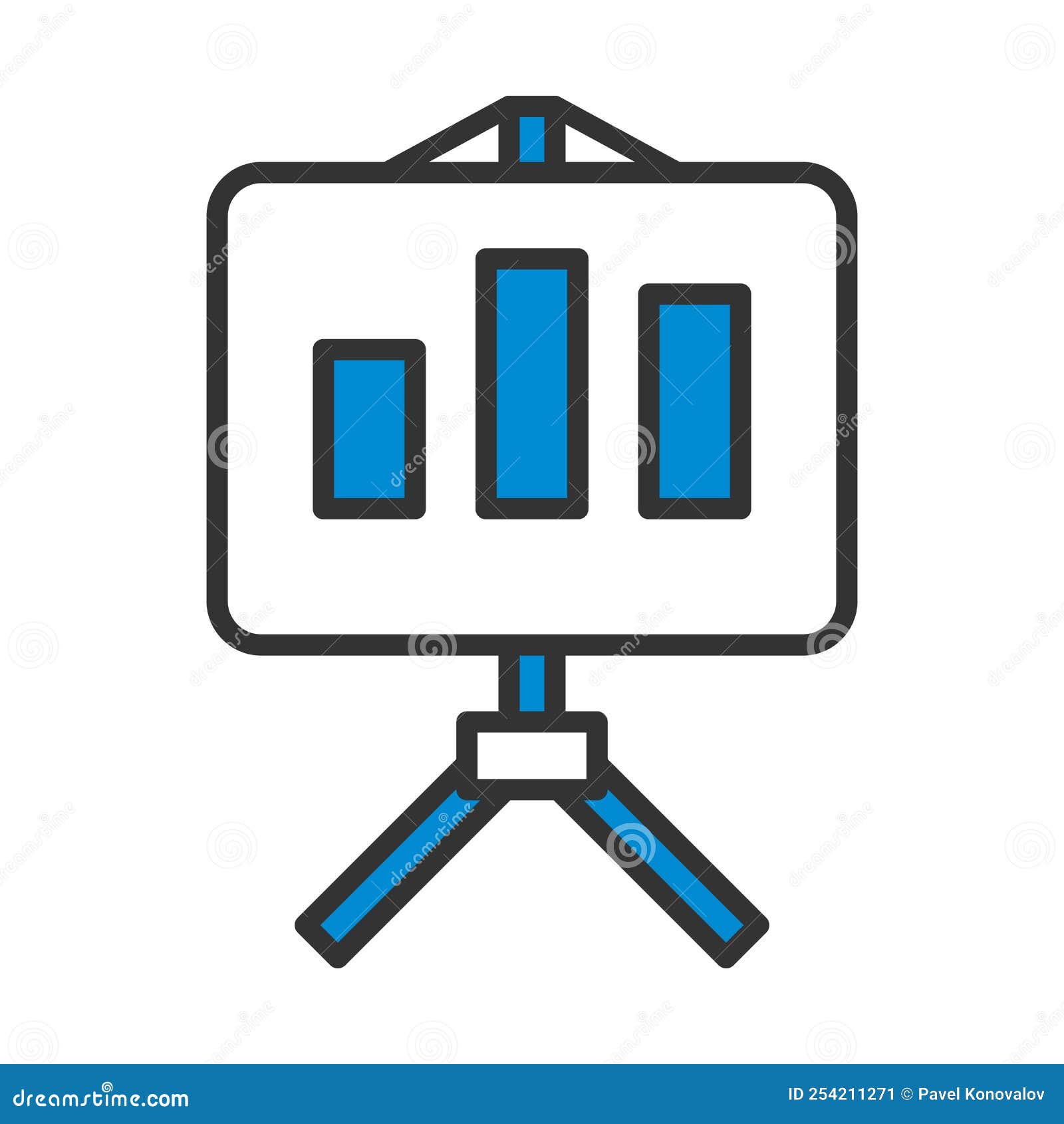 analytics stand icon