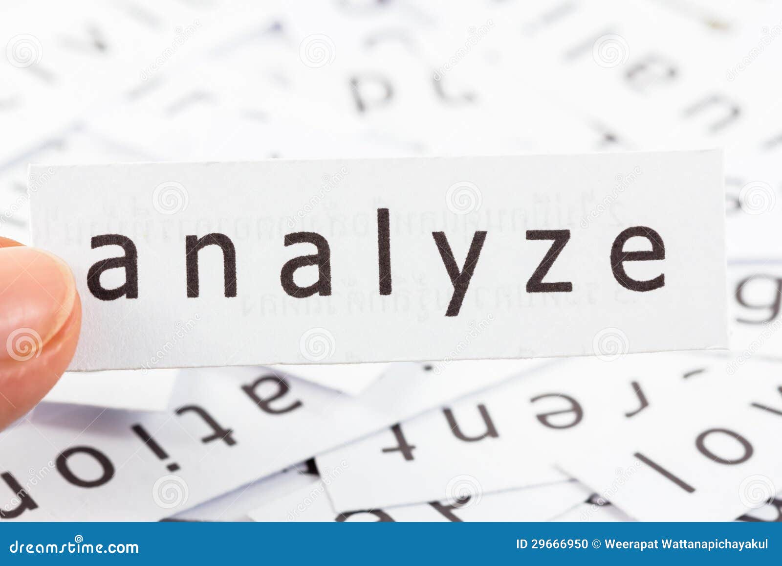 analyze closeup