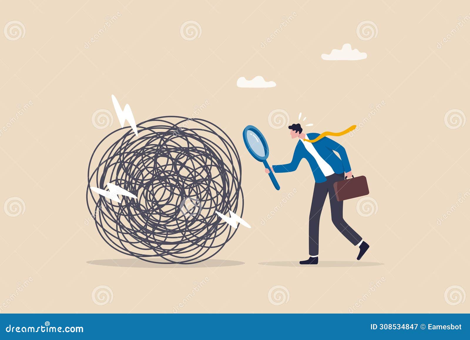 analyze problem finding solution or opportunity, look for details to solve problem, discovery or search, root cause analysis or