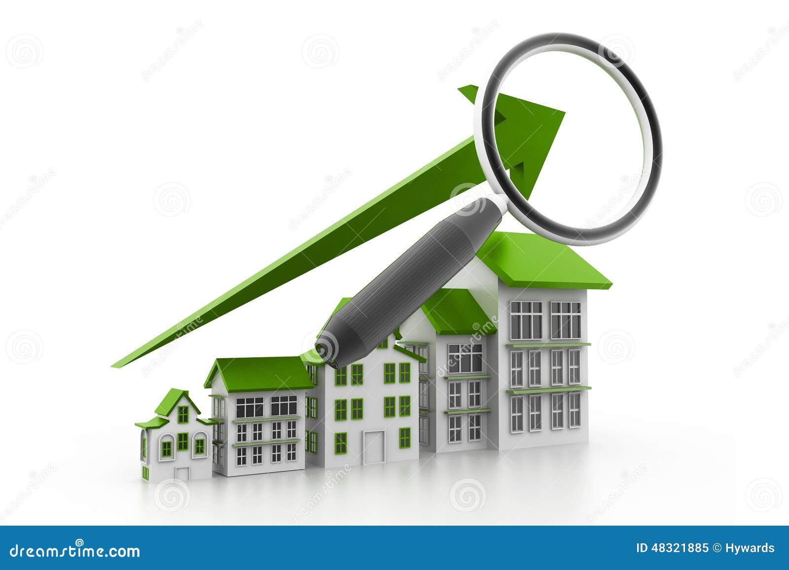 Analyzing the Housing Market Graph Stock Illustration Illustration of