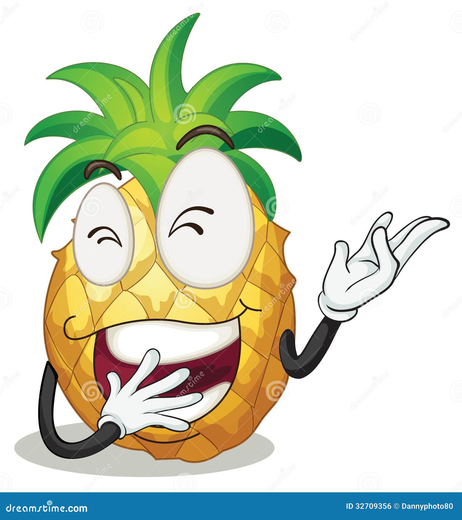 Ananas illustration de vecteur. Illustration du expression 32709356