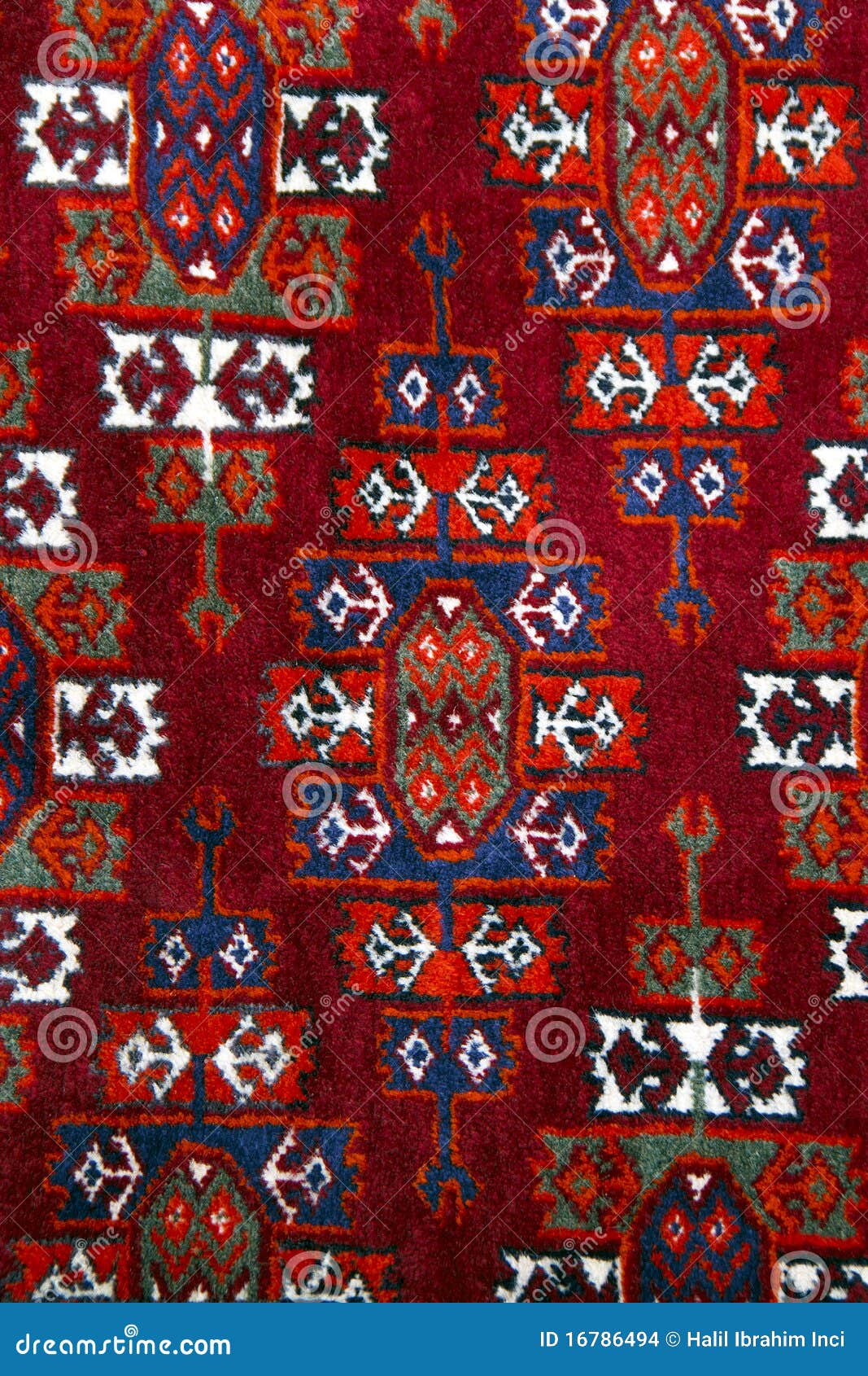 anatolian handmade carpet closer