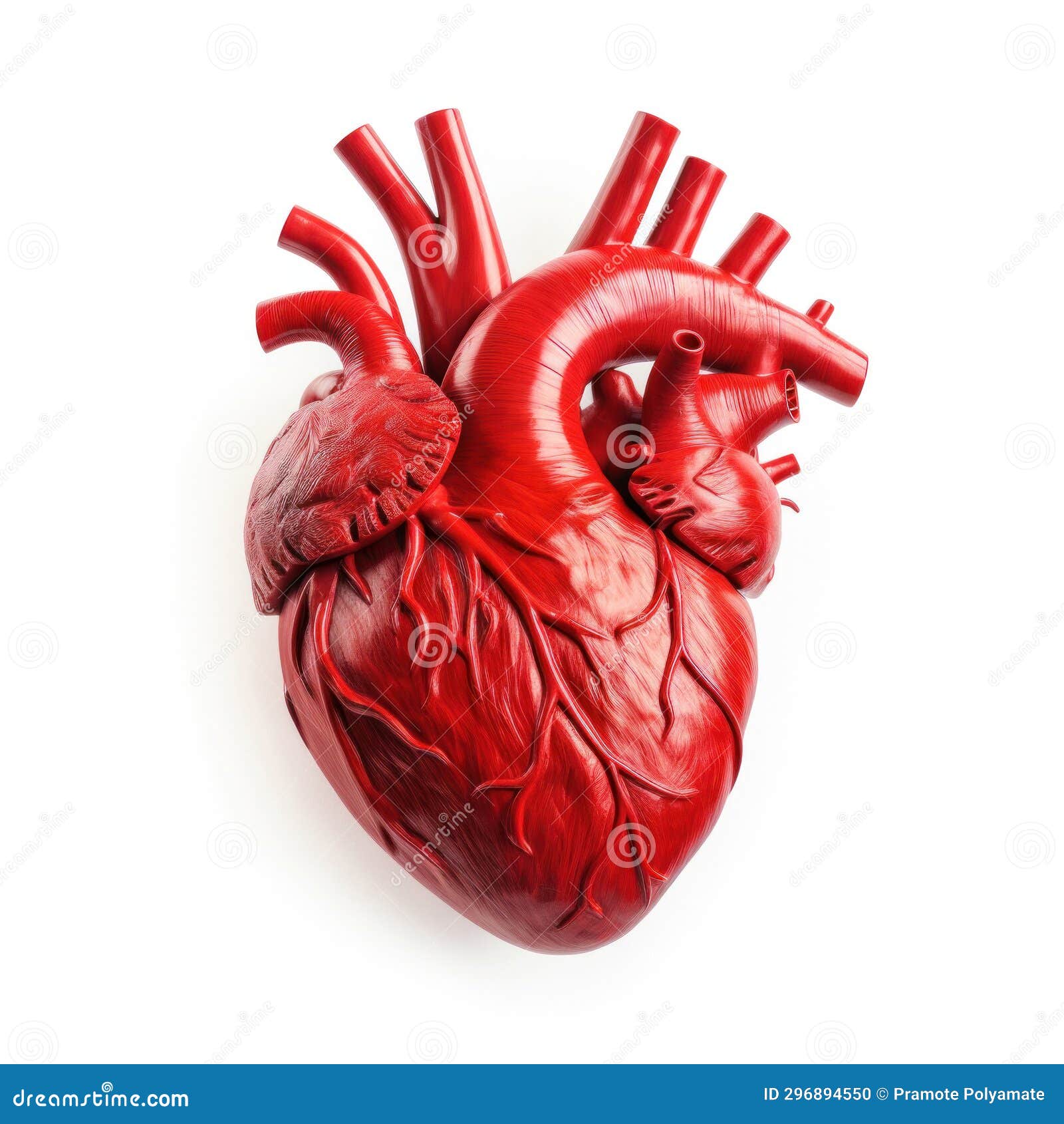 Anatomy of the Human Heart Isolated on a White Background Stock Photo Image of heart