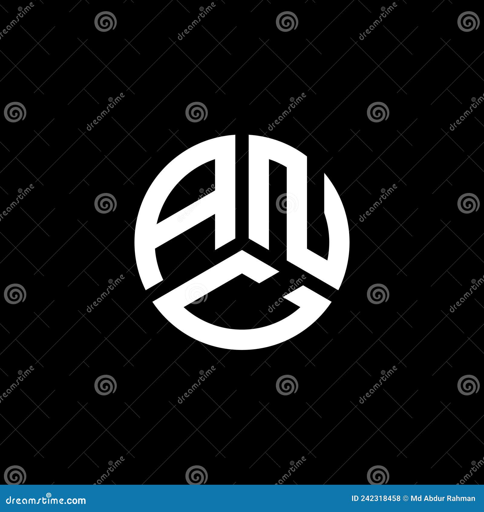 anc letter logo  on white background. anc creative initials letter logo concept. anc letter 