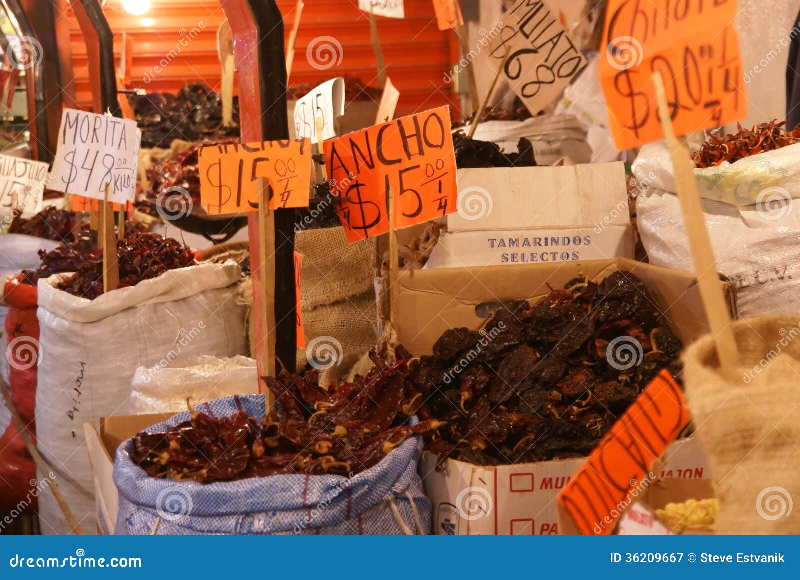 ancho and other dried chilis for sale,