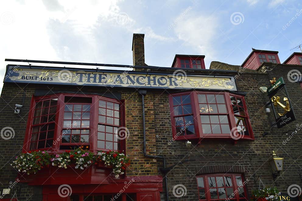 The Anchor Inn on Bankside in London Uk Editorial Photography Image of borough, favourite