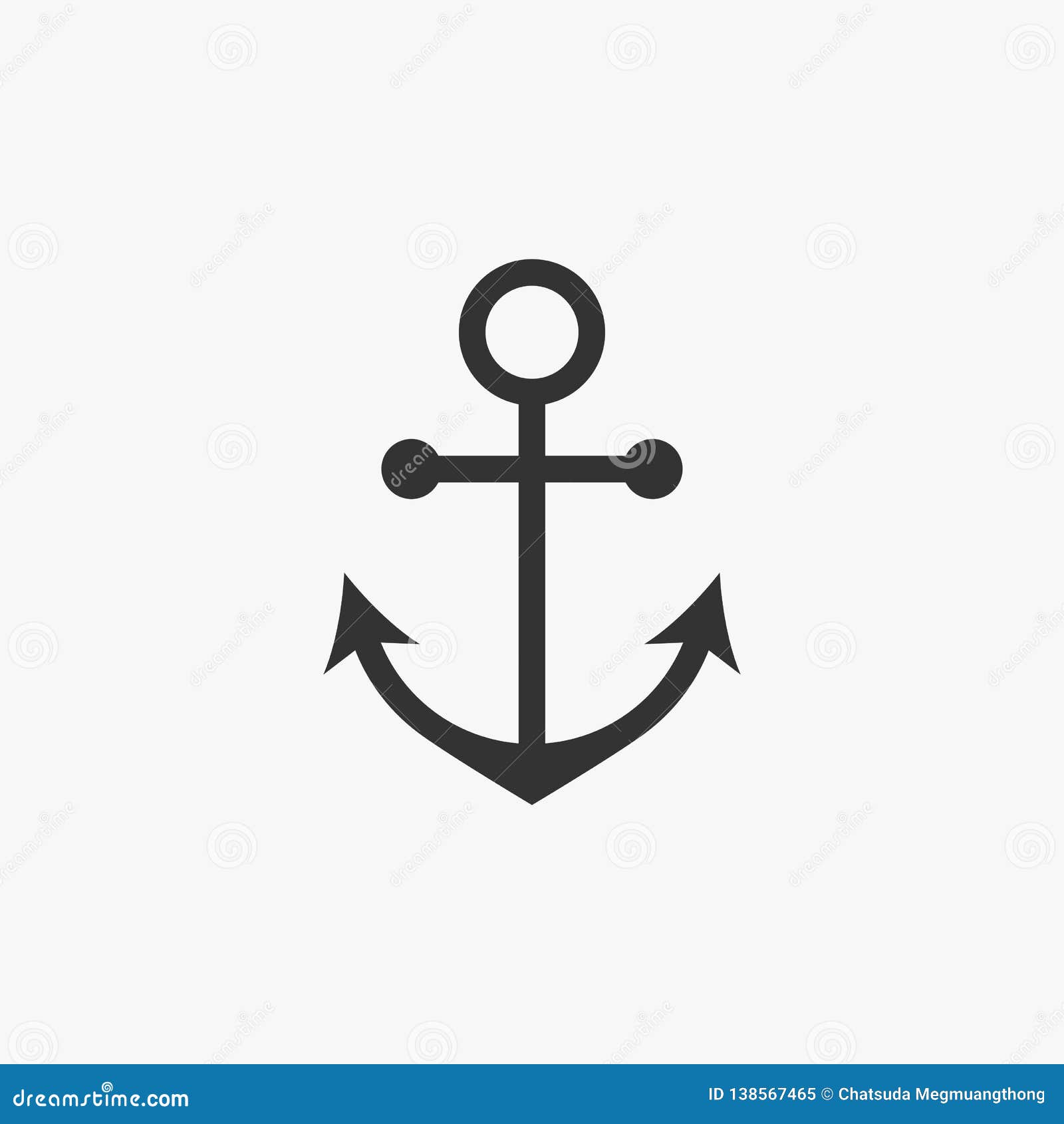 Anchor Icon, Ship, Boat, Vessel, Craft, Barge, Ark Stock Vector