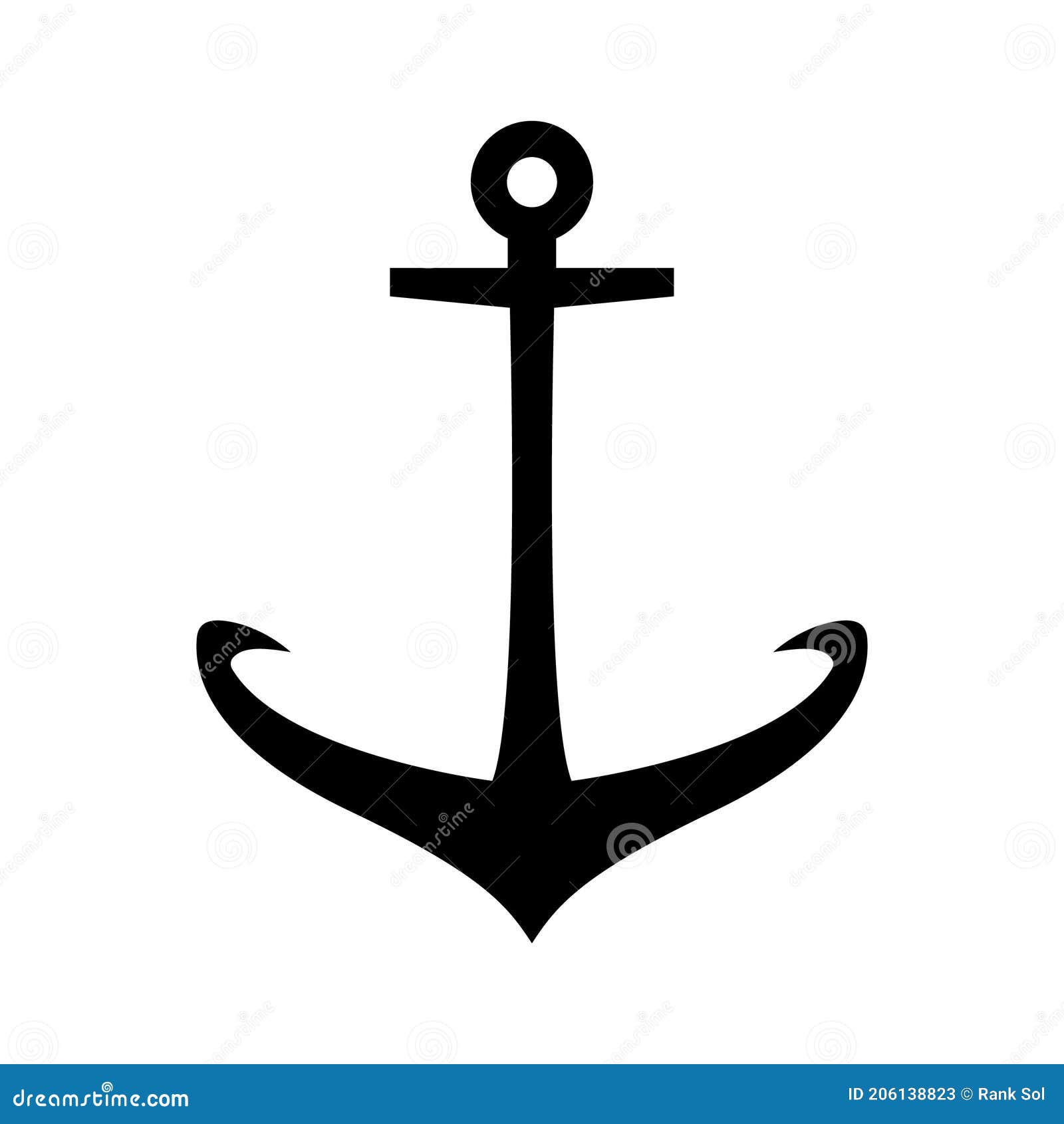 Anchor Line Vector Illustrations & Vectors