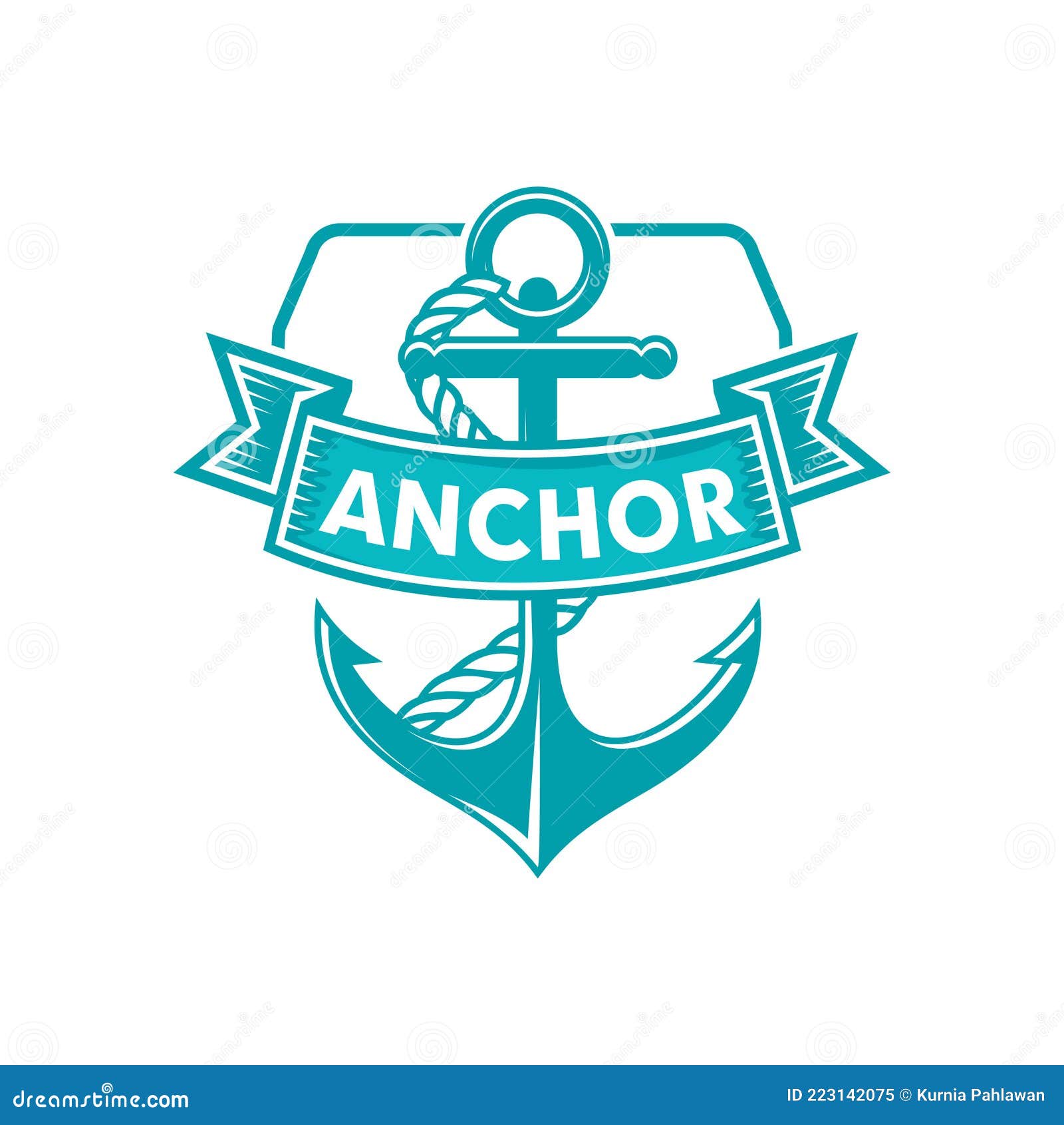 Anchor Logo , Boat Logo Vector Stock Vector - Illustration of icon, cattle:  223142075