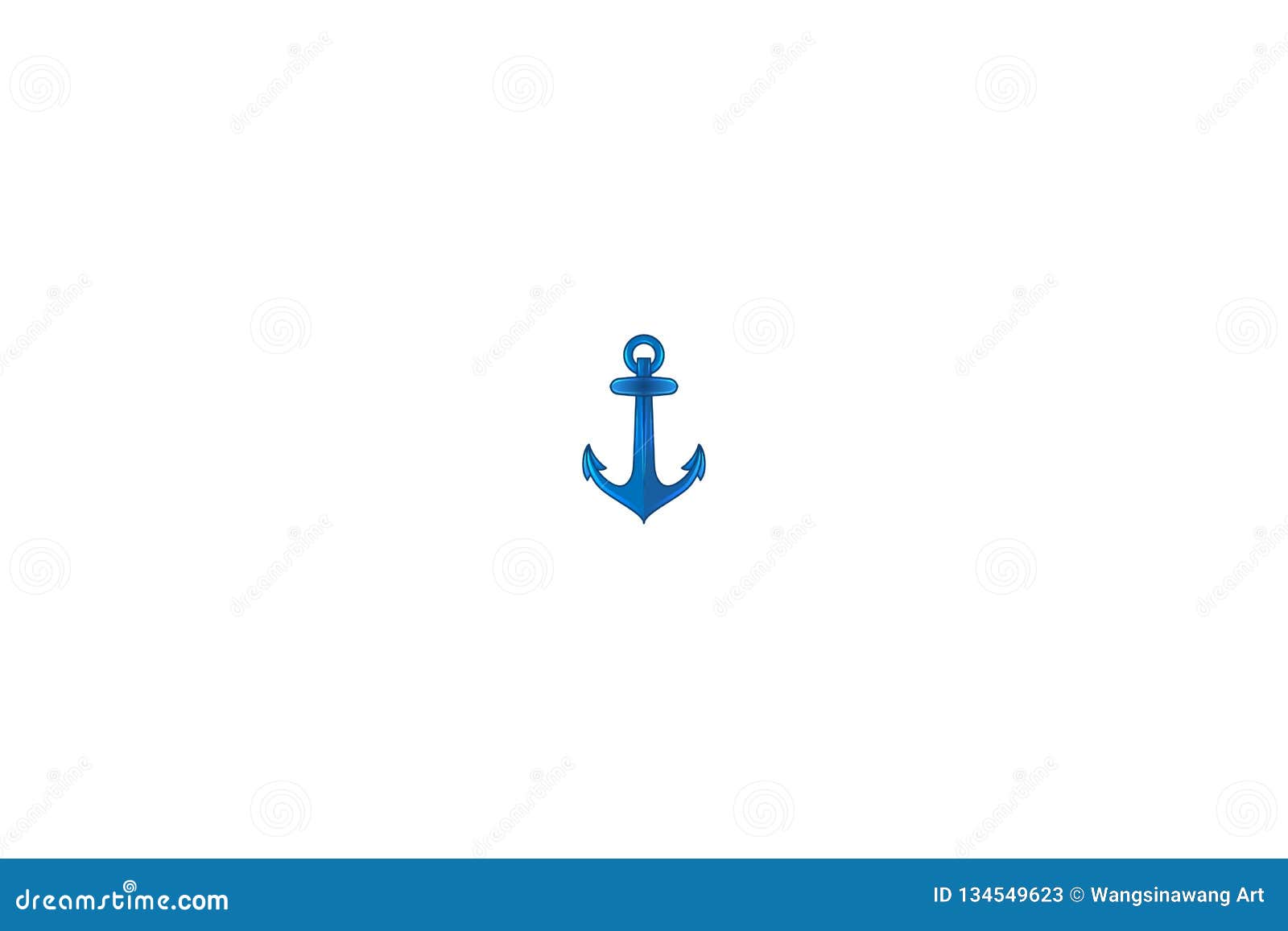 Anchor Logo Designs Inspiration Isolated on White Background. Stock
