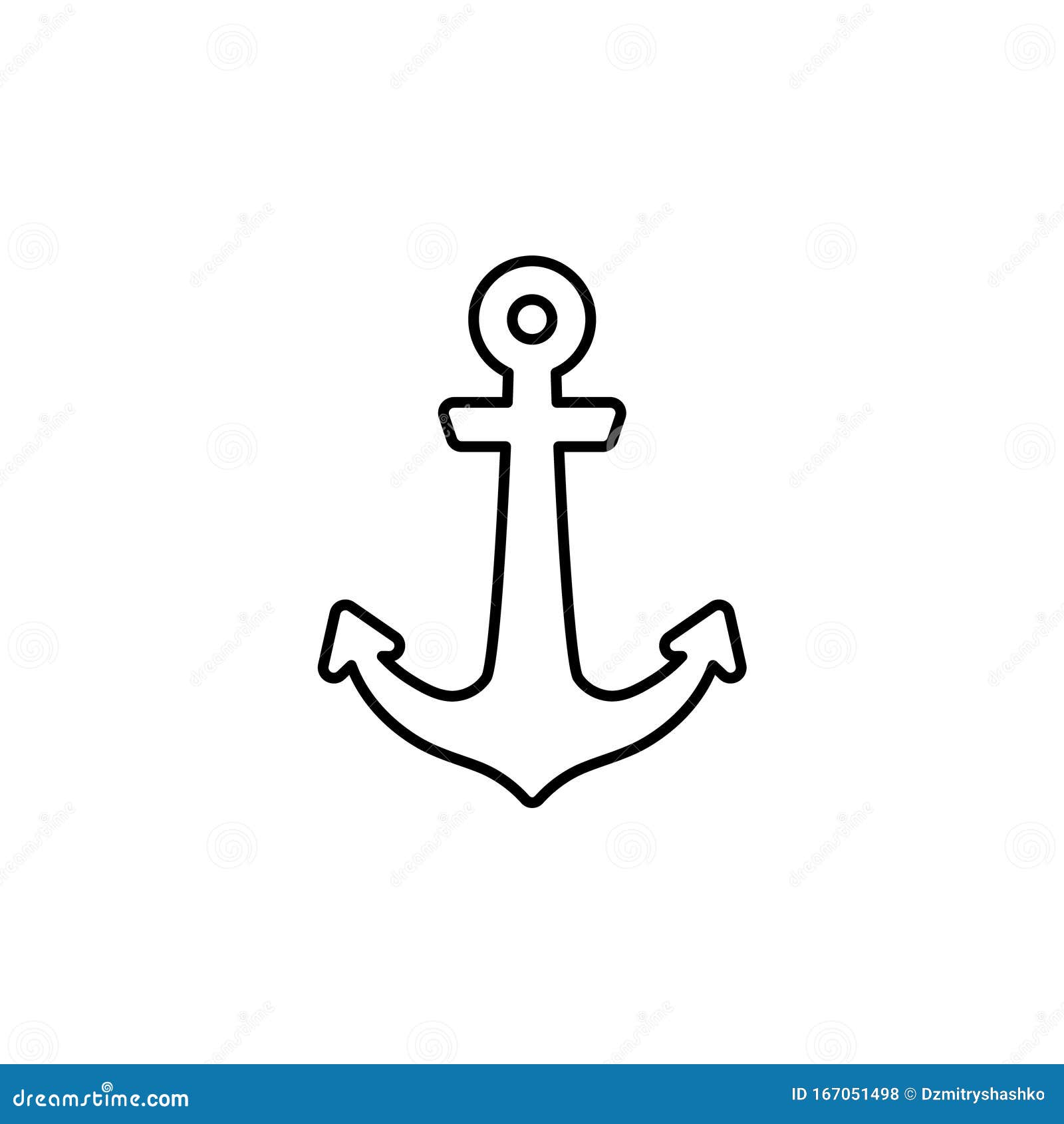 Cute Black Anchor Clip Art