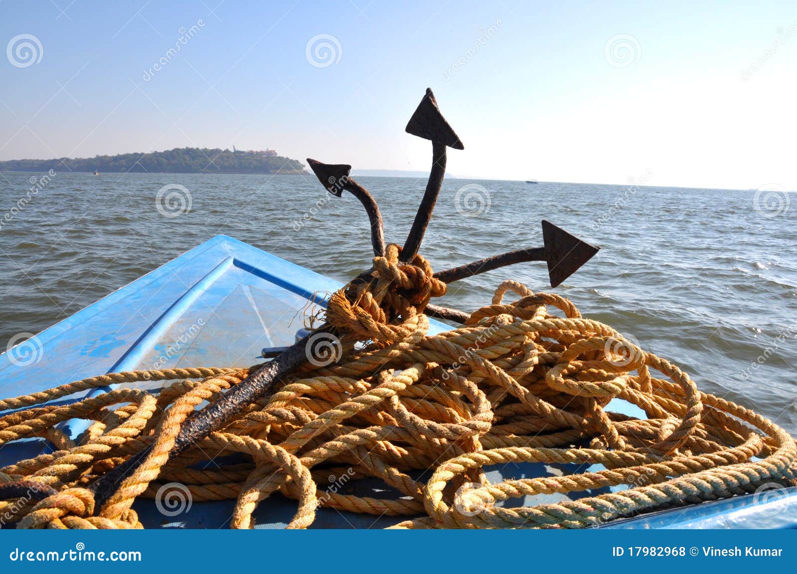 Anchor and rope stock photo. Image of boat, huge, help - 17982968