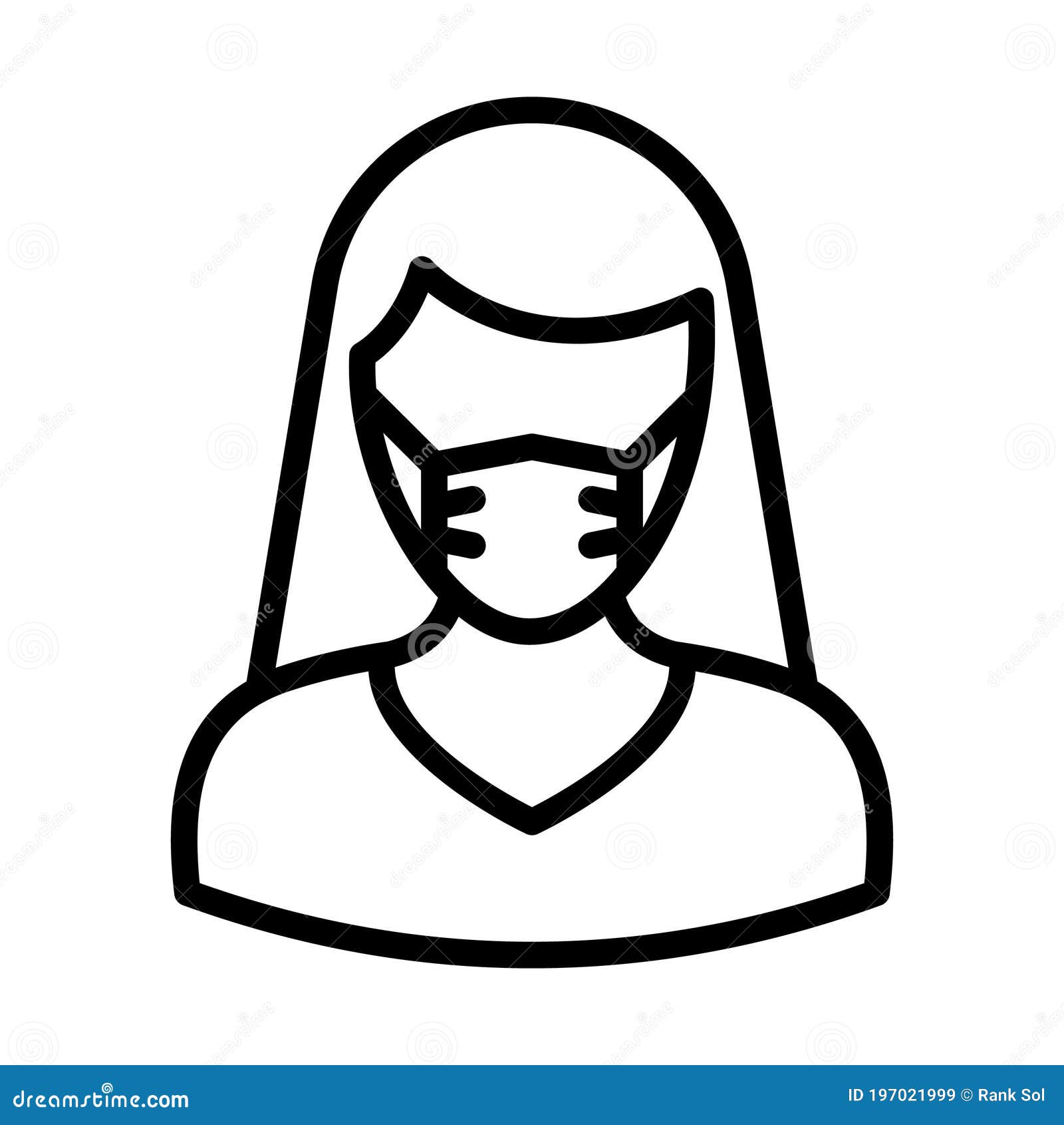 anchor wearing mask  icon which can easily modify or edit