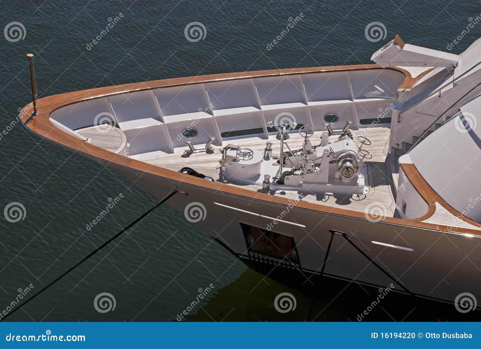 Anchor Windlass on a Modern Motor Yacht Stock Photo - Image of chrome,  ship: 16194220