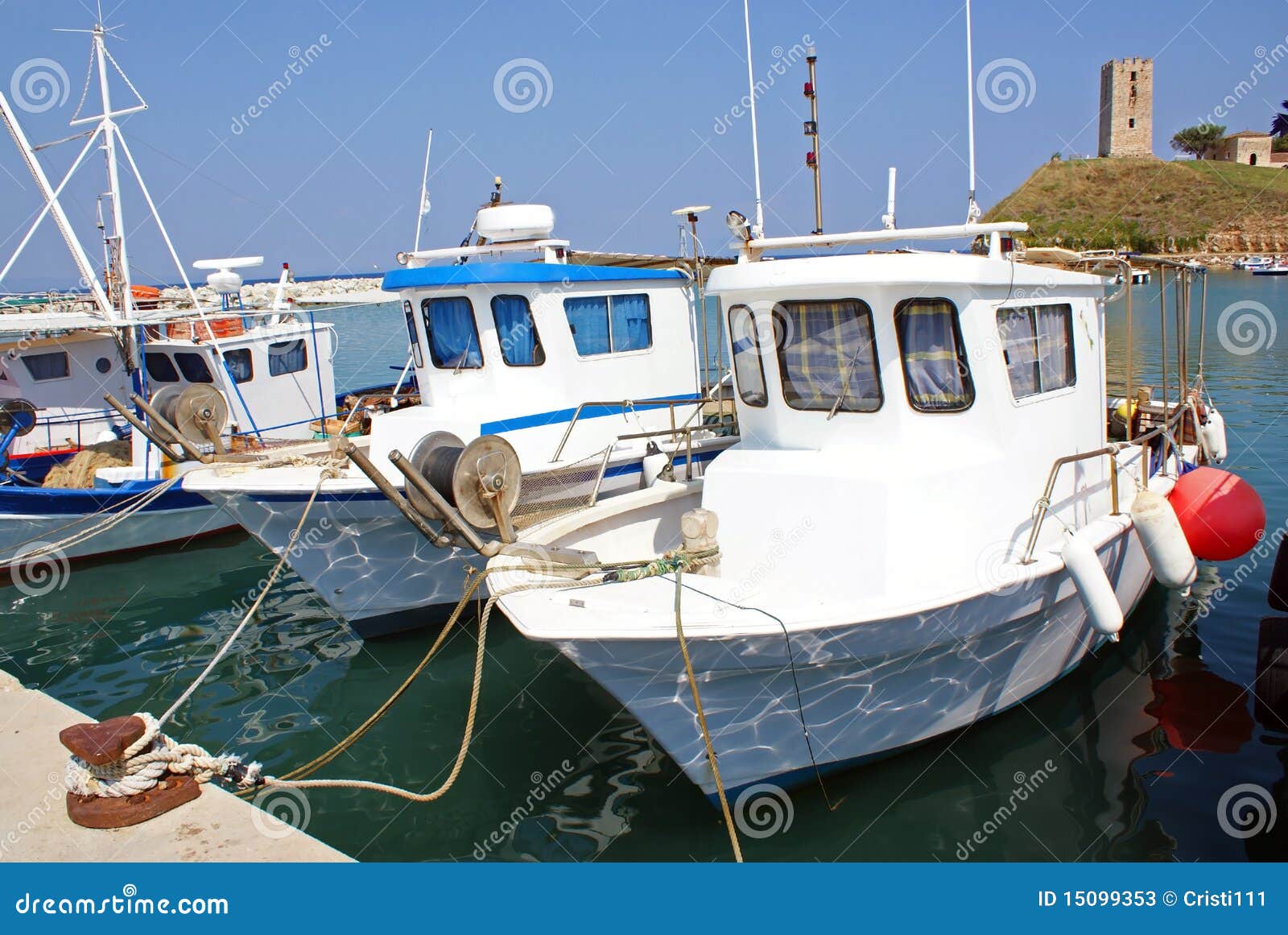 Anchored Boats Stock Photos - Image: 15099353