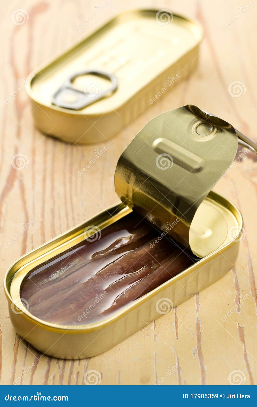Anchovies Fillets in Tin Can Stock Image Image of cooked, matured