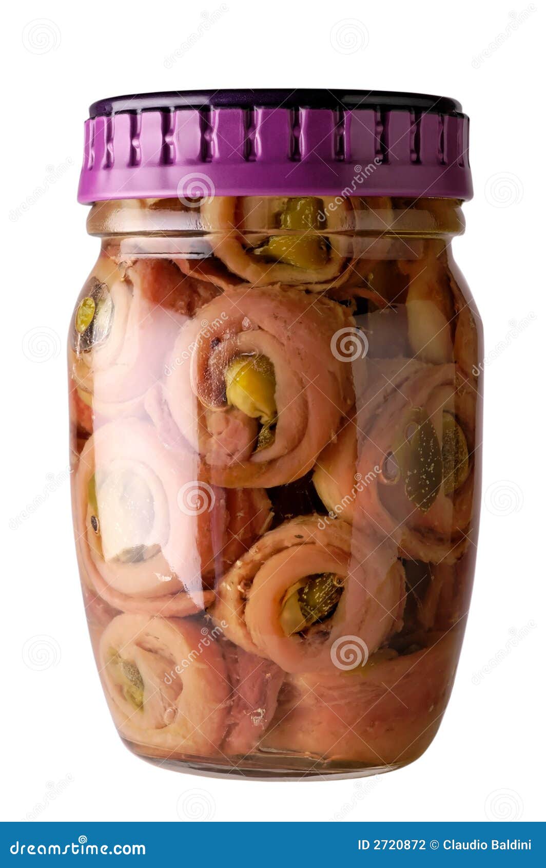 Anchovies in glass jar stock photo. Image of preserved 2720872