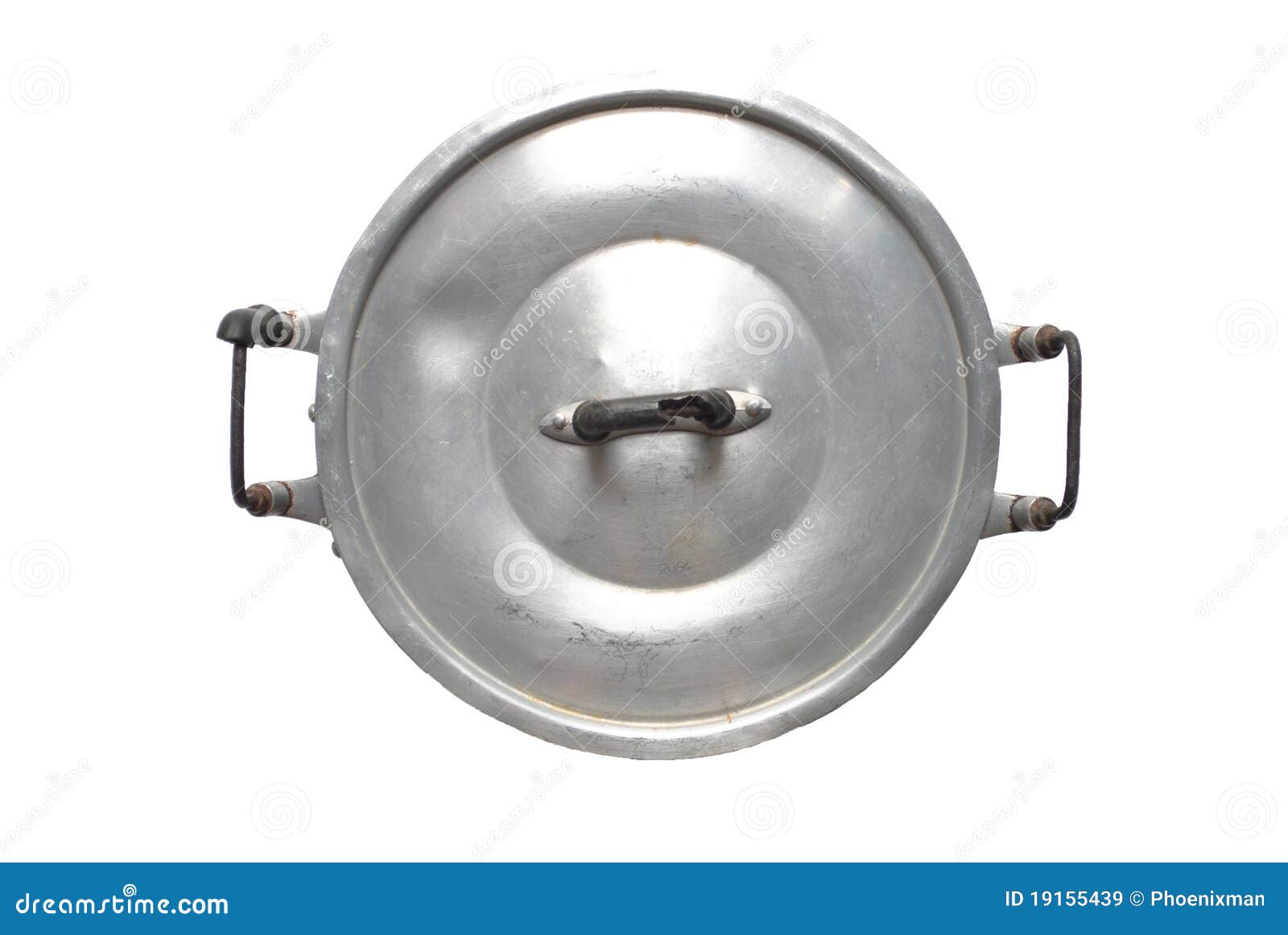 Ancient aluminum pot stock image. Image of preparing 19155439