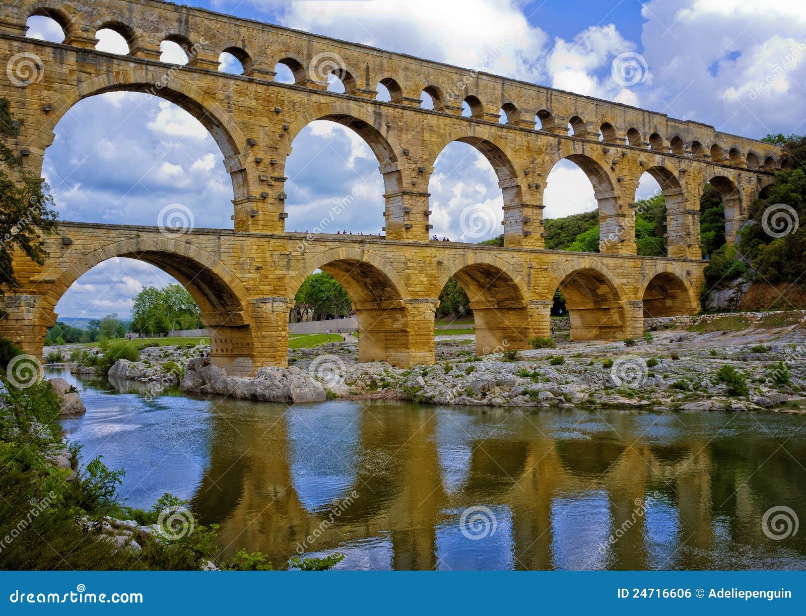 ancient aqueduct, provence france