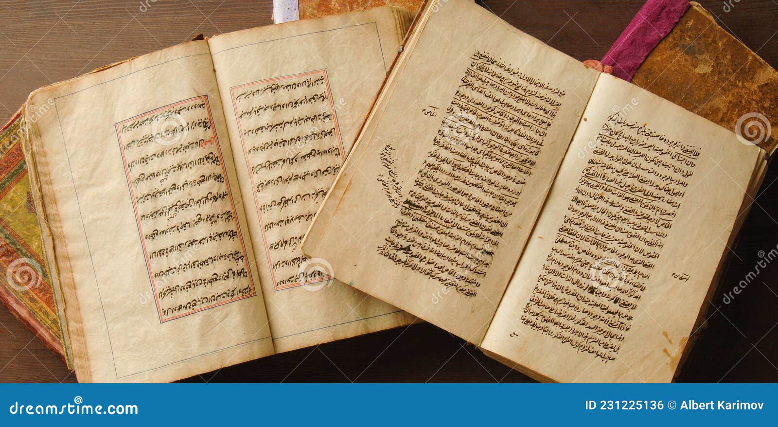 Ancient arabic book stock photo. Image of open, east 231225136