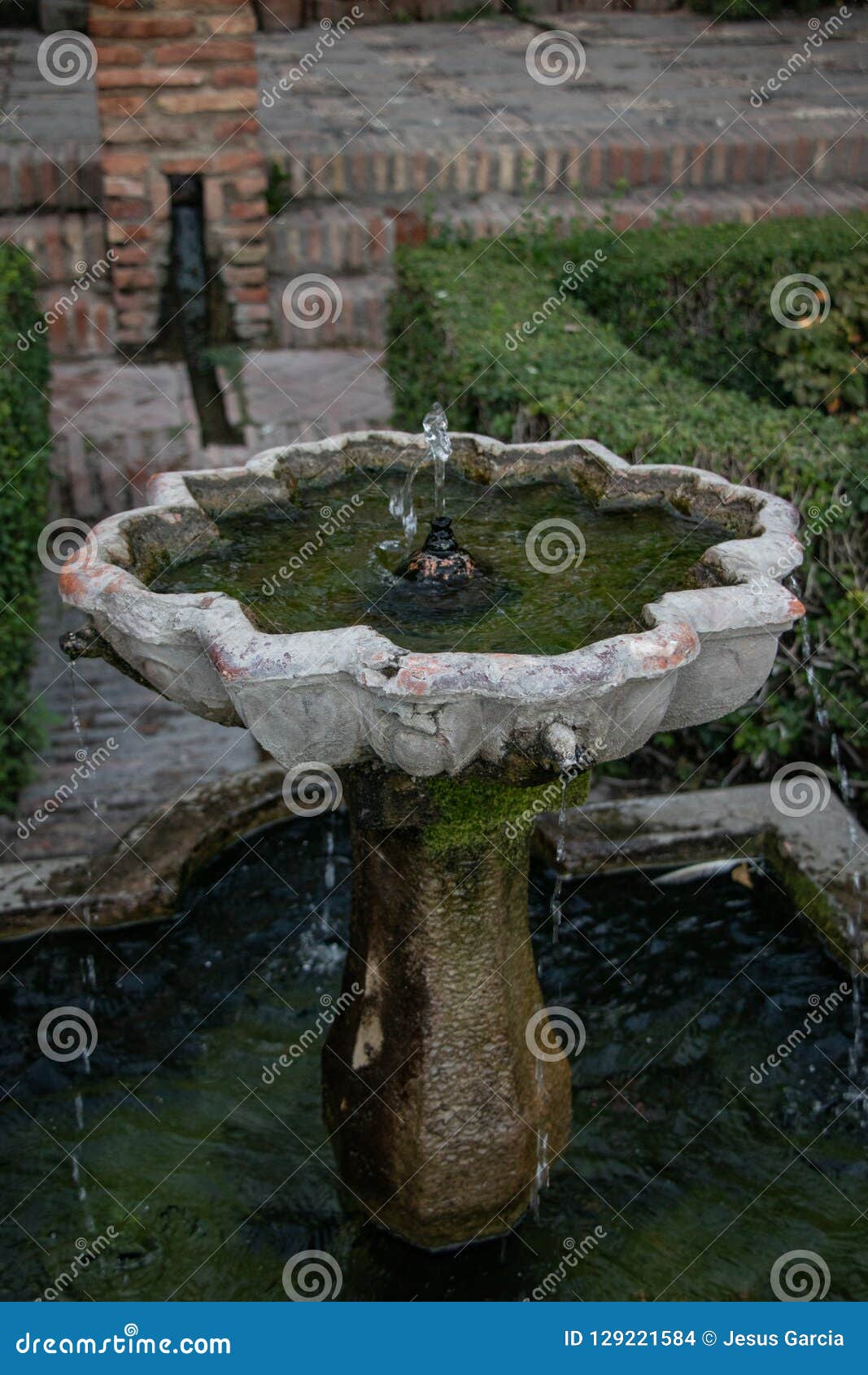 Ancient Arabic Fountain in a Courtyard Stock Photo Image of asia