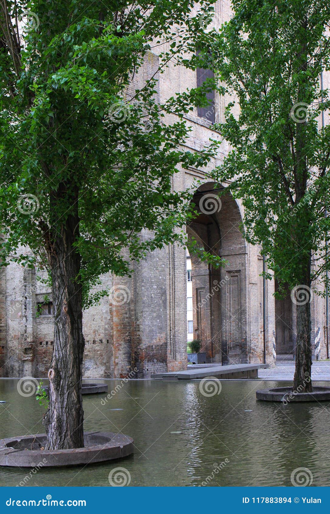 Ancient Arch of Pilotta Palace, Parma, Italy Editorial Stock Image