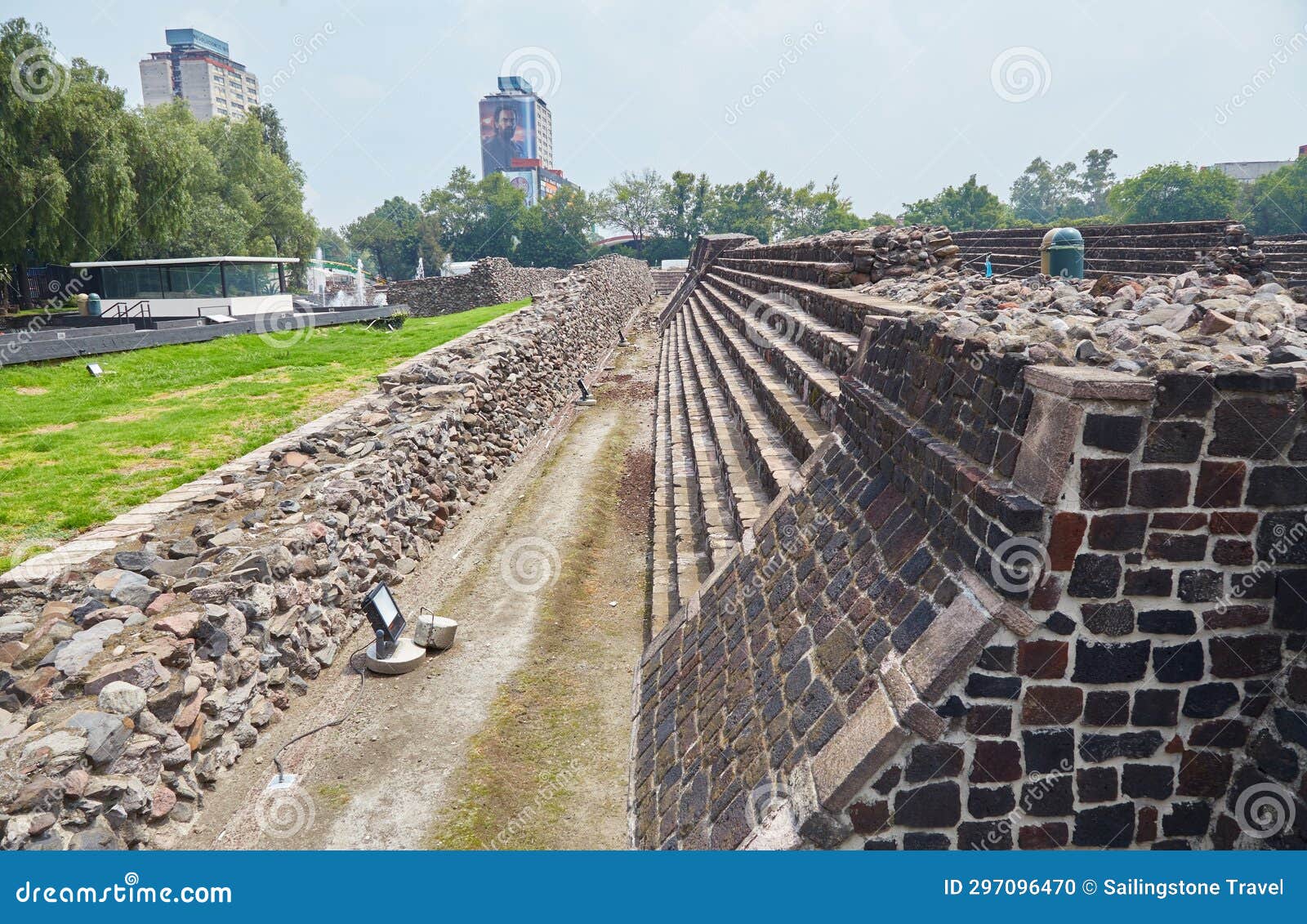 the ancient aztec ruins of tlatelolco in mexico city