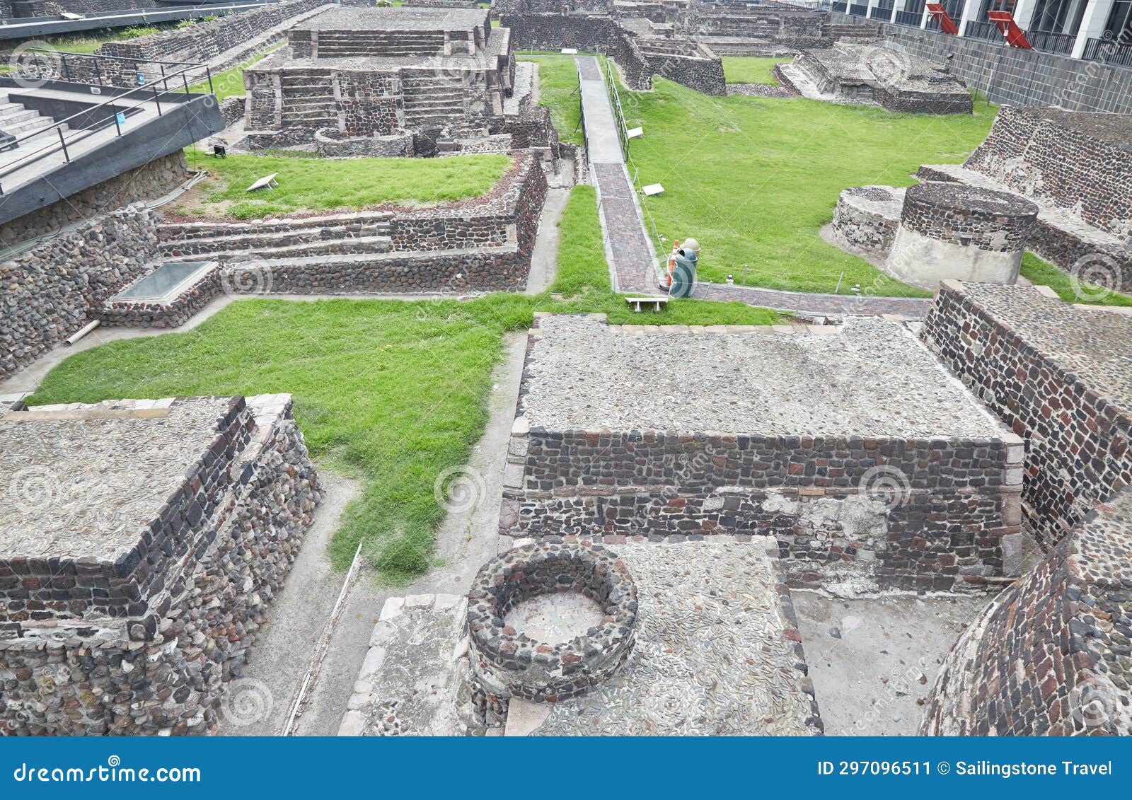 the ancient aztec ruins of tlatelolco in mexico city