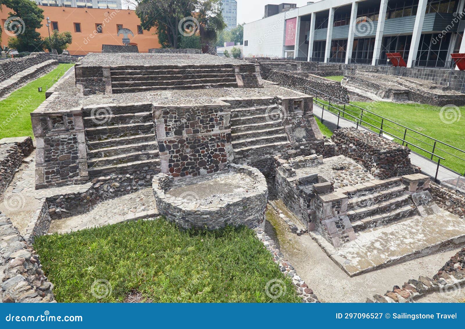 the ancient aztec ruins of tlatelolco in mexico city