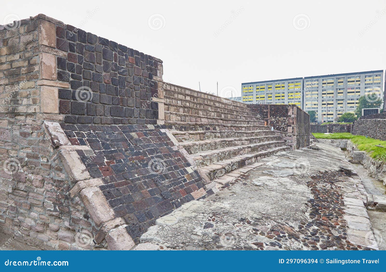 the ancient aztec ruins of tlatelolco in mexico city