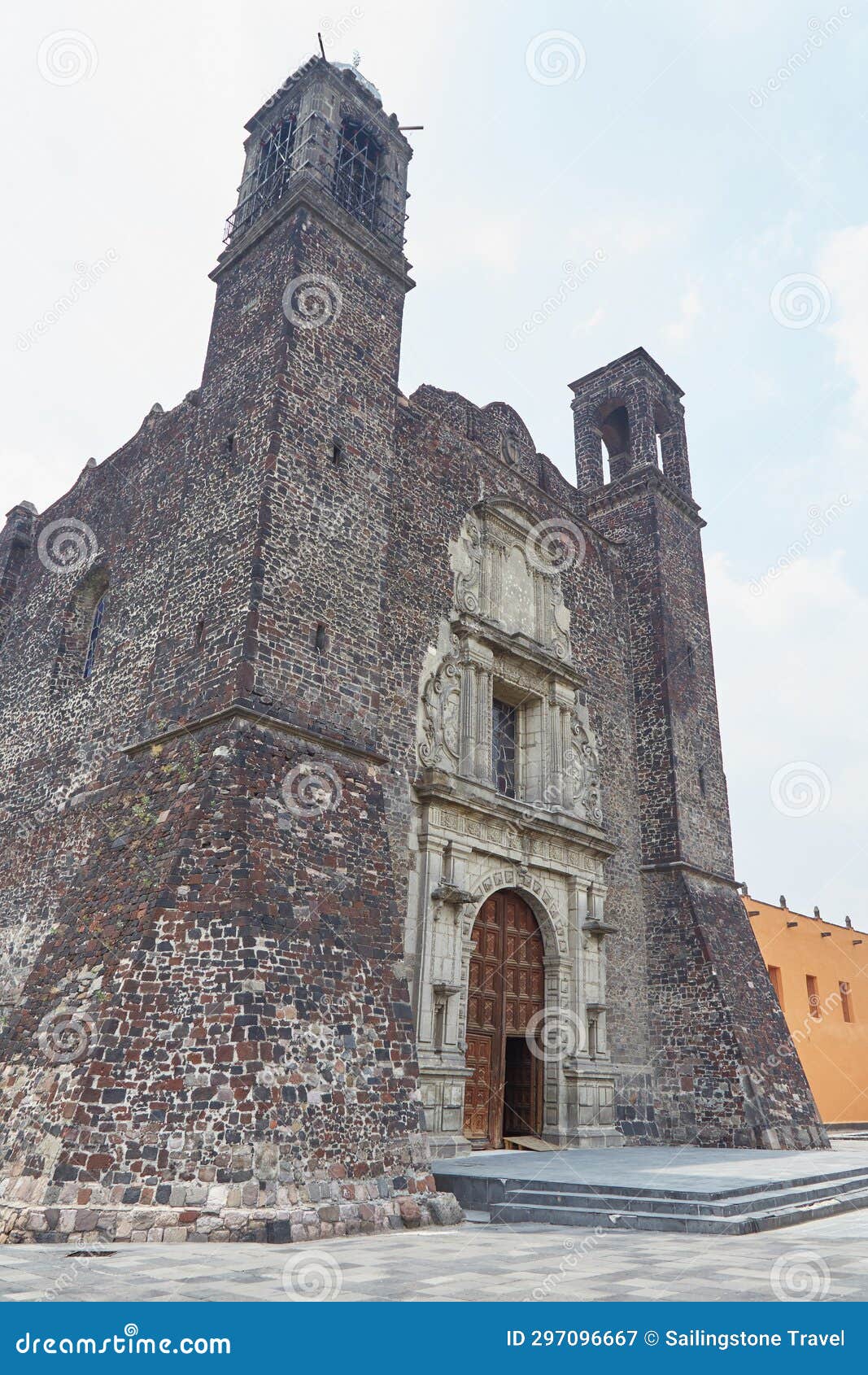 the ancient aztec ruins of tlatelolco in mexico city