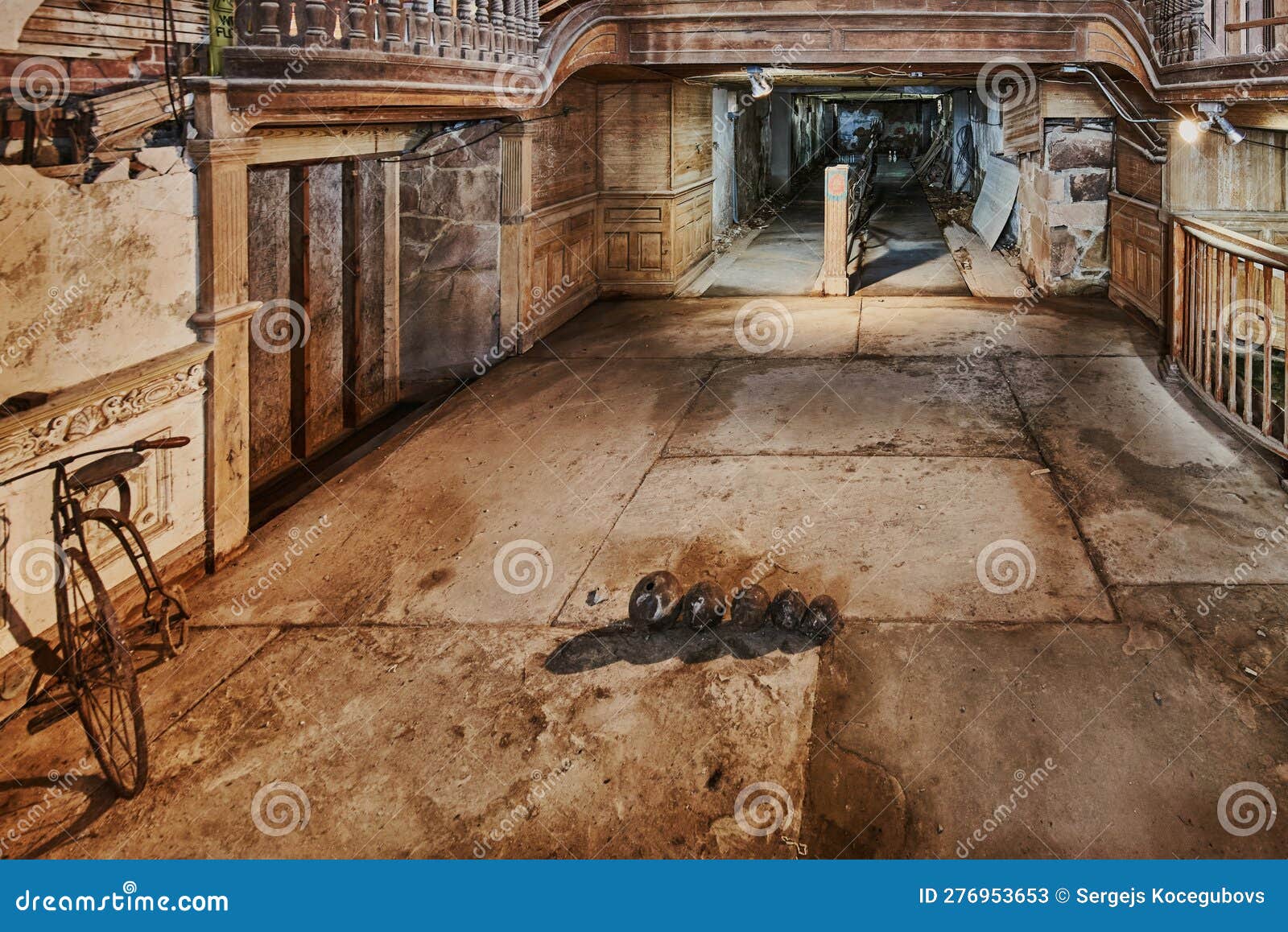 Ancient Bowling Alley. Thousand Lakes National Park Stock Image Image